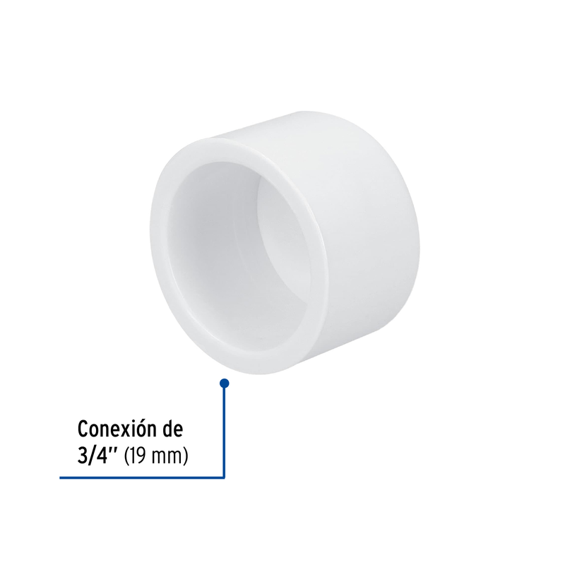 Tapón de PVC, 3/4"
