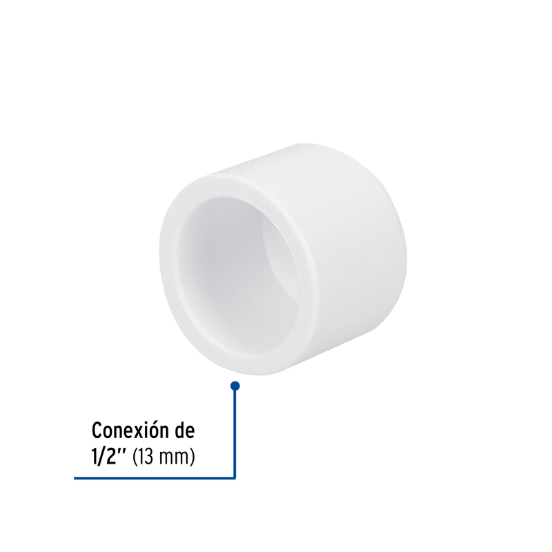 Tapón de PVC, 1/2"