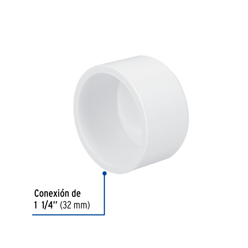 Tapón de PVC 1-1/4", FOSET
