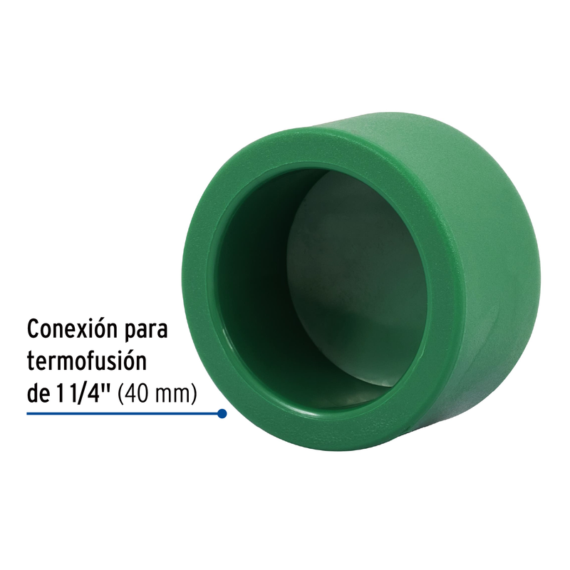 Tapon de PPR, 1-1/4", 40mm