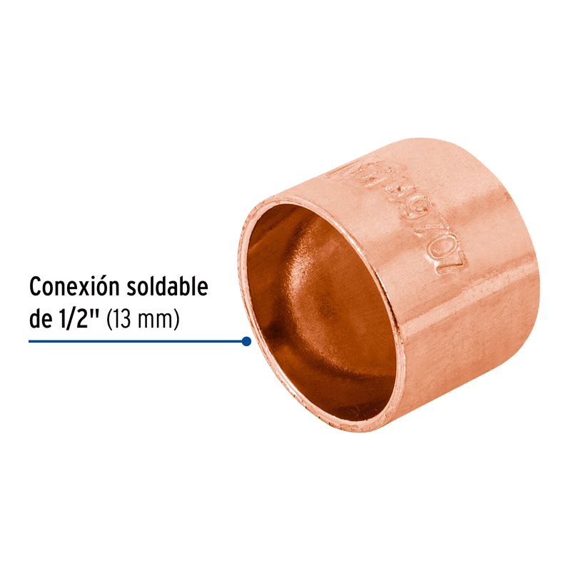 Tapón de cobre, 1/2"