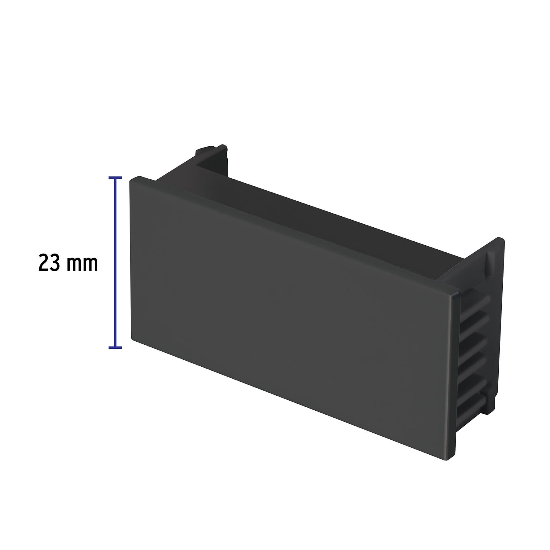 Tapón ciego, 1 módulo, línea Española, color negro