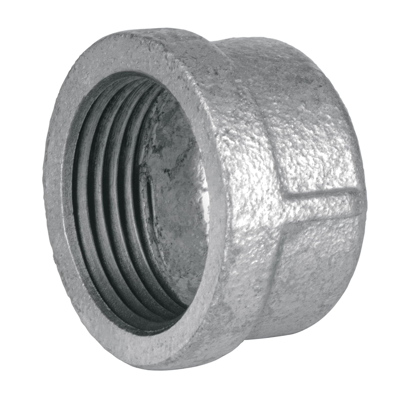 Tapón capa, acero galvanizado, 3/4"