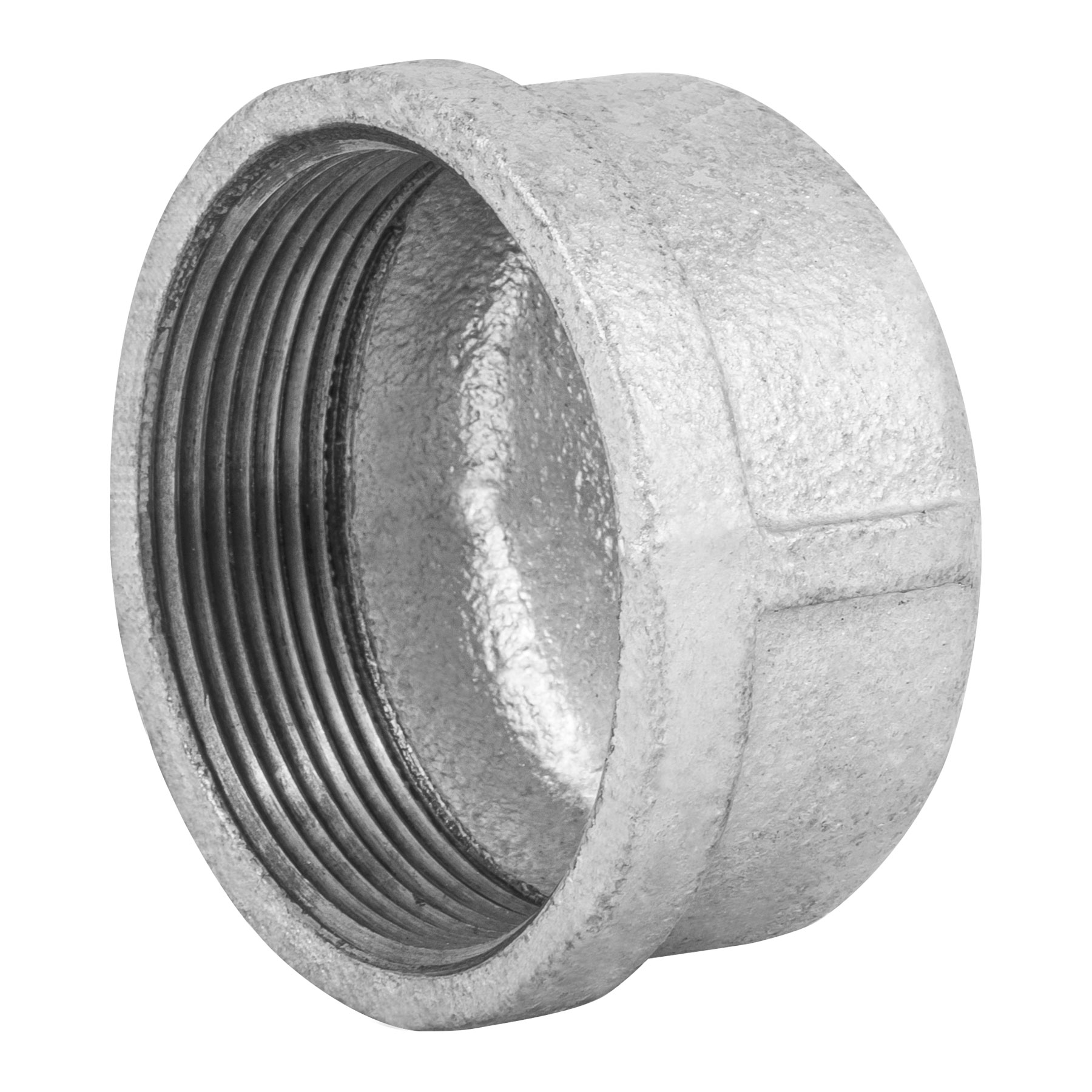 Tapón capa, acero galvanizado, 2"