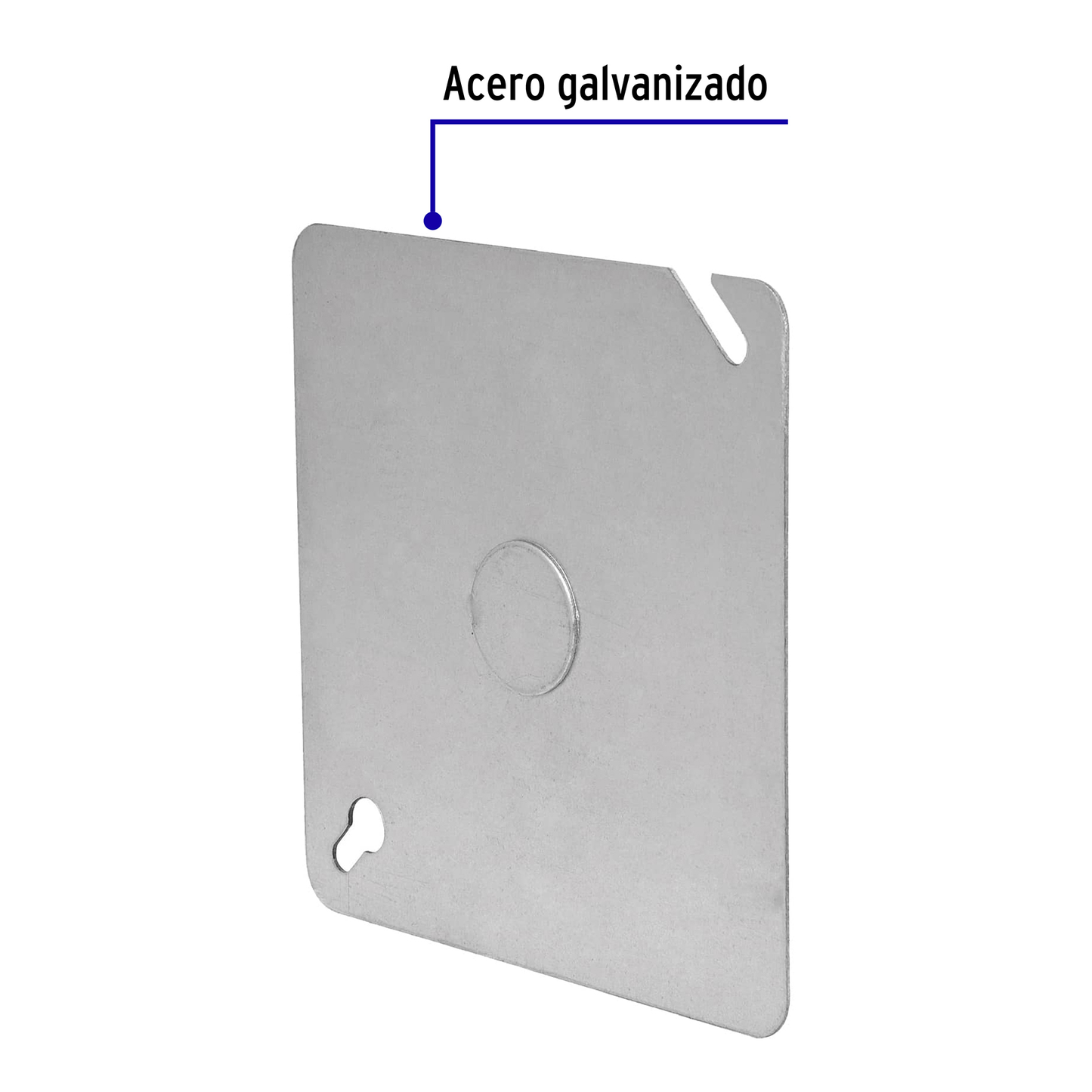 Tapa de acero para caja cuadrada 4x4"