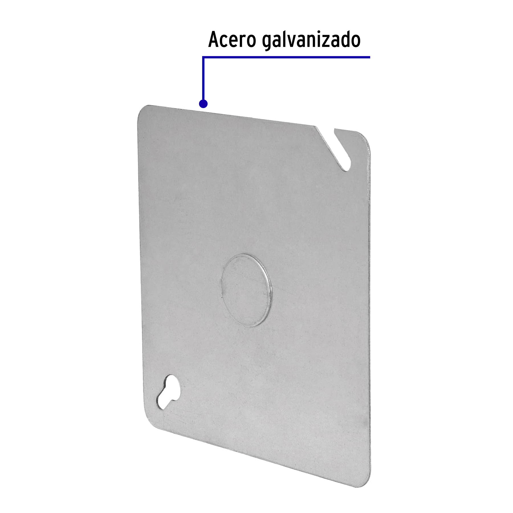 Tapa de acero para caja cuadrada 4x4"