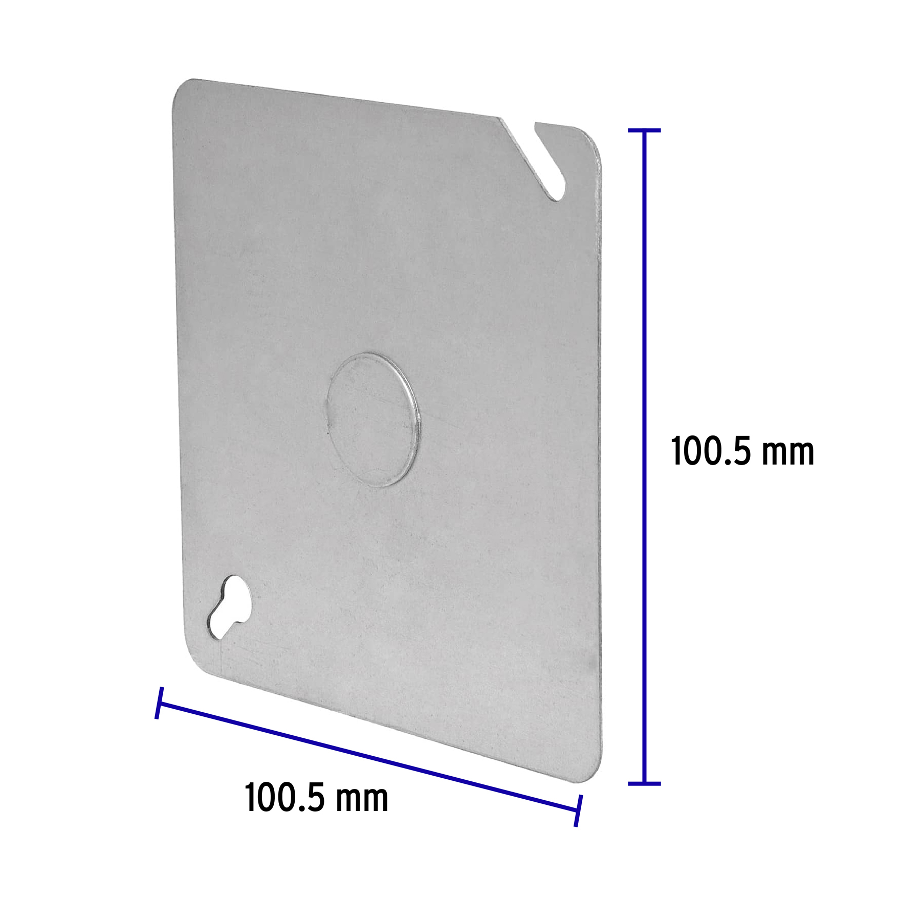 Tapa de acero para caja cuadrada 4x4"