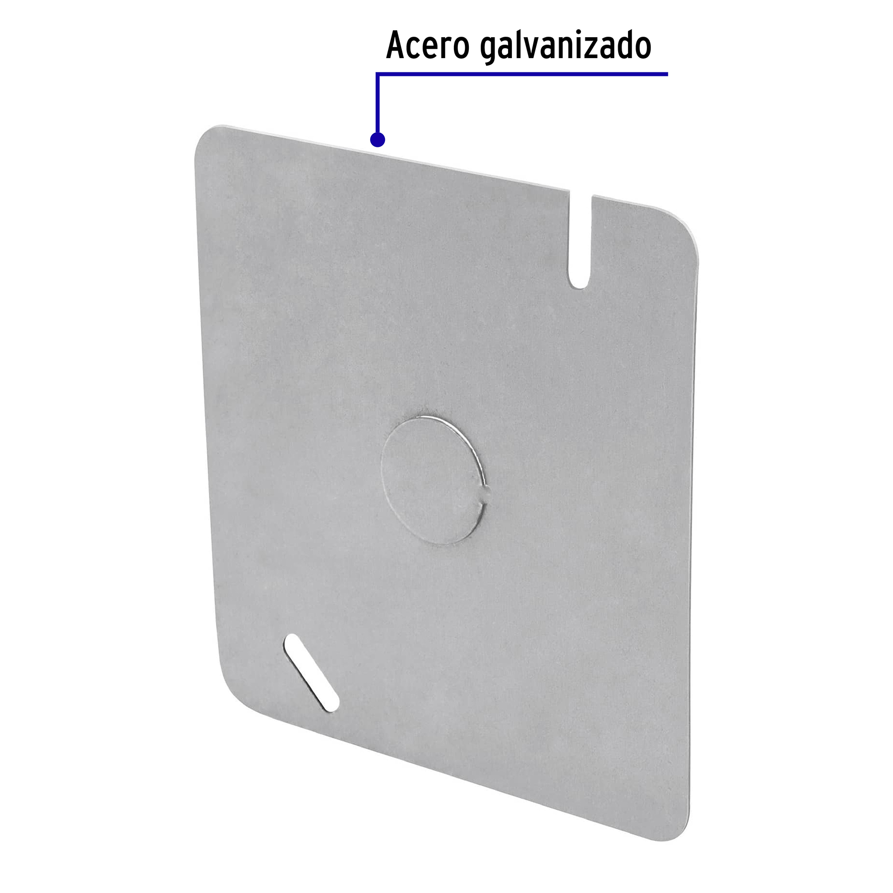 Tapa de acero para caja 4x4"