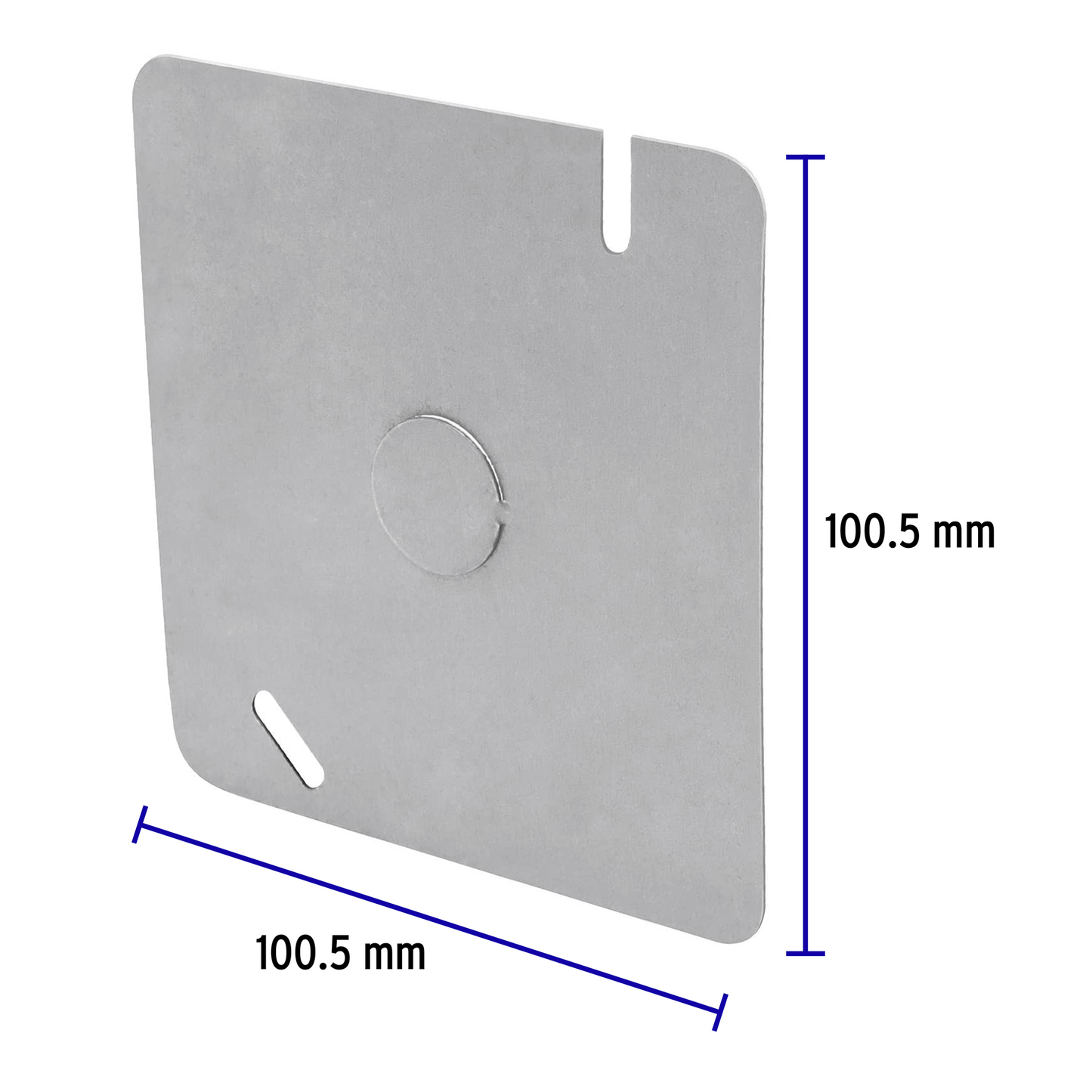 Tapa de acero para caja 4x4"