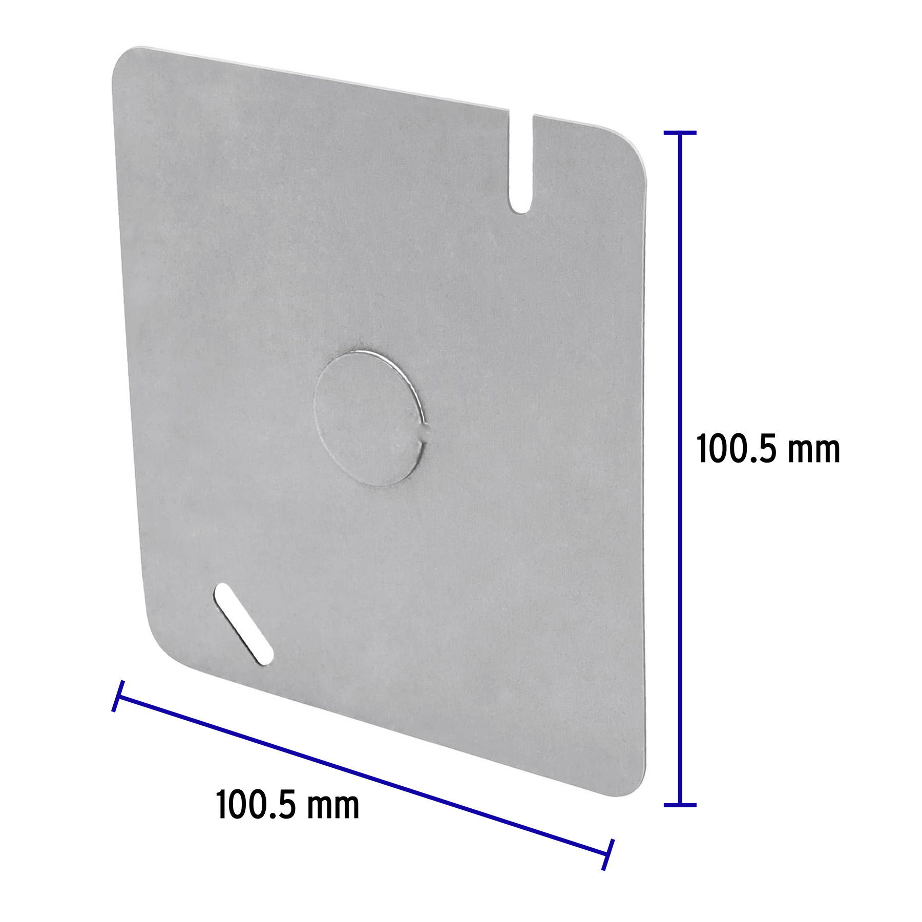 Tapa de acero para caja 4x4"