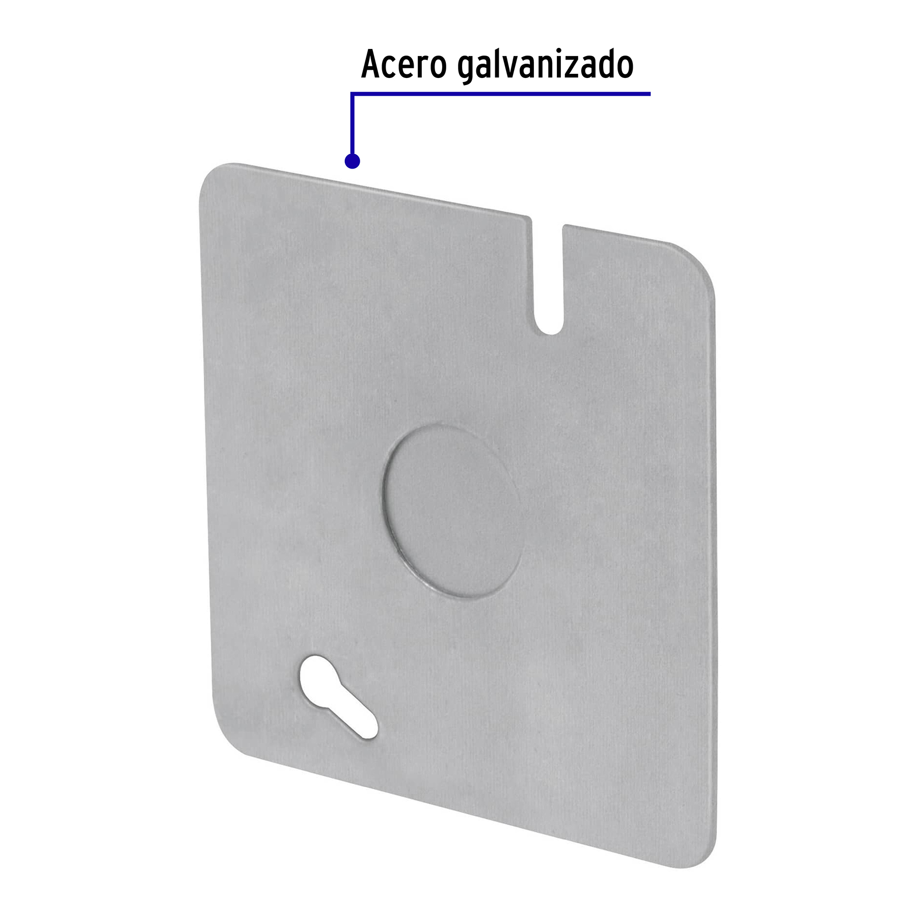 Tapa de acero para caja 3x3"