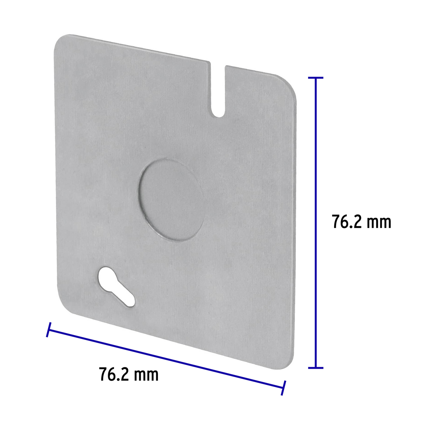Tapa de acero para caja 3x3"