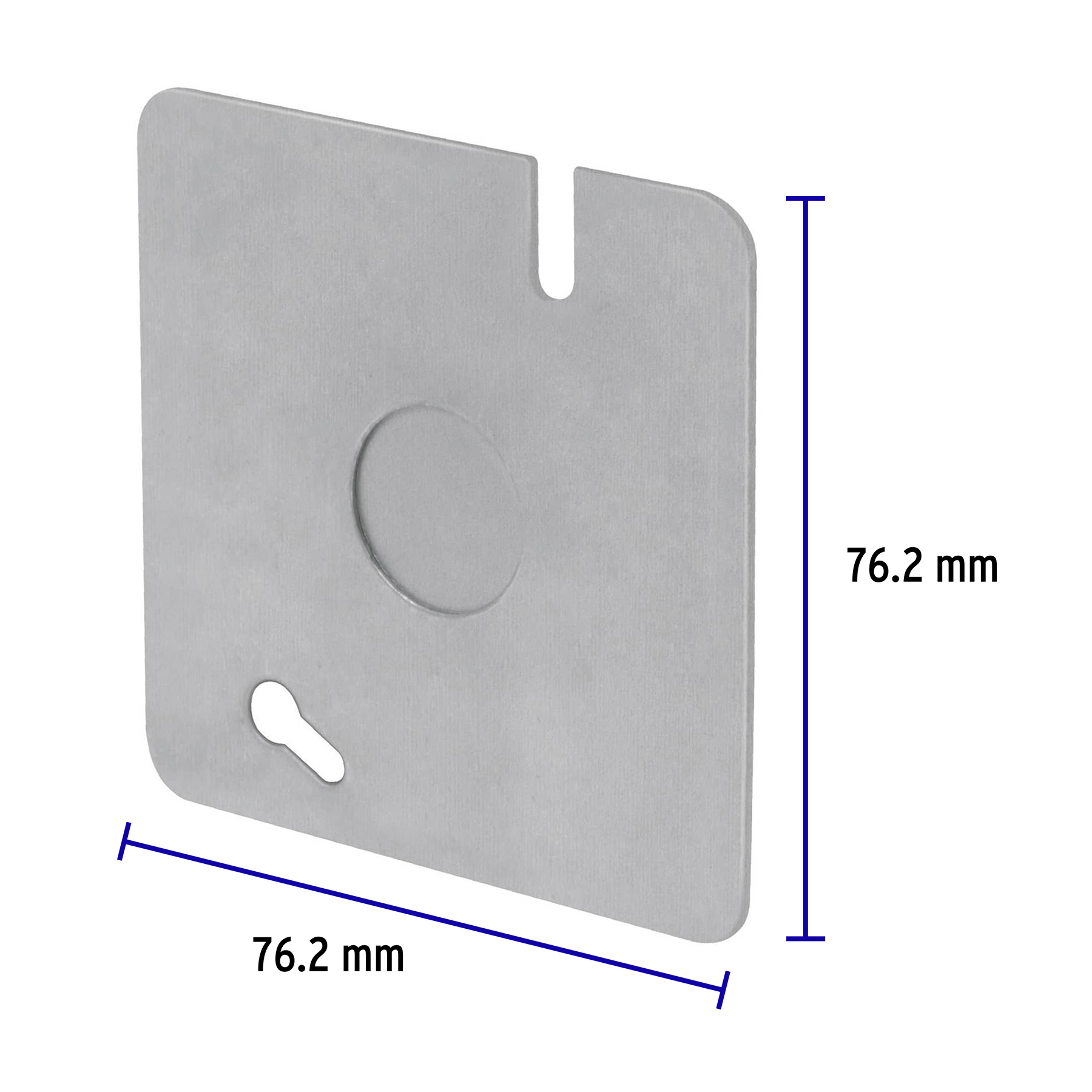 Tapa de acero para caja 3x3"
