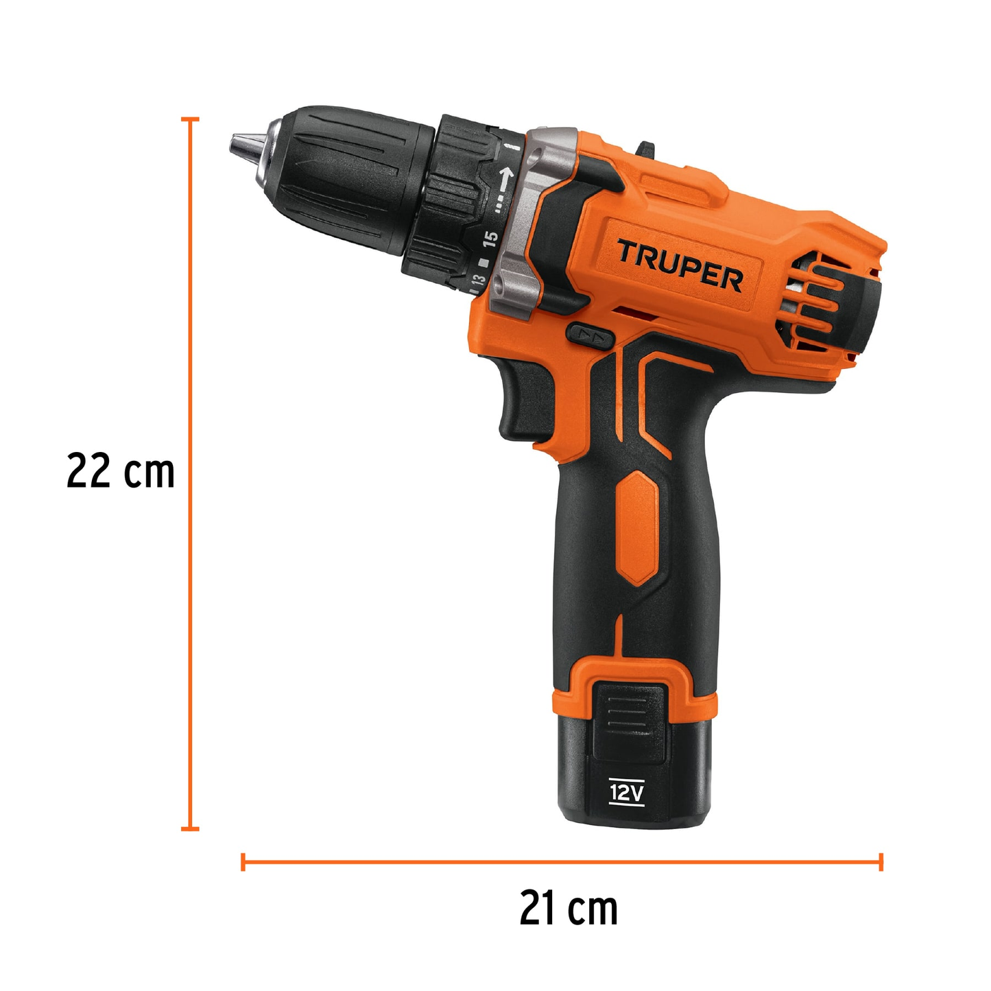 Taladro inalámbrico batería ión Litio 12 V, 3/8"