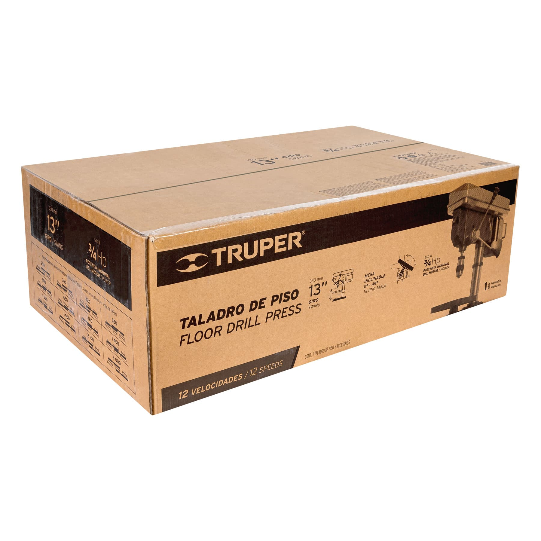 Taladro de piso 5/8 x 13"