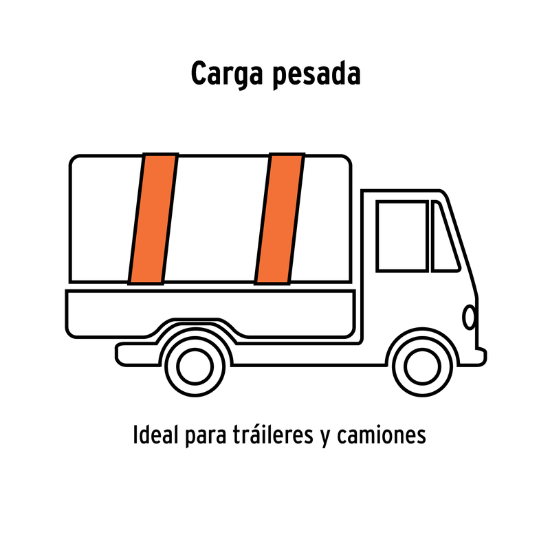 Sujetadores con matraca, carga máxima 5400 kgs