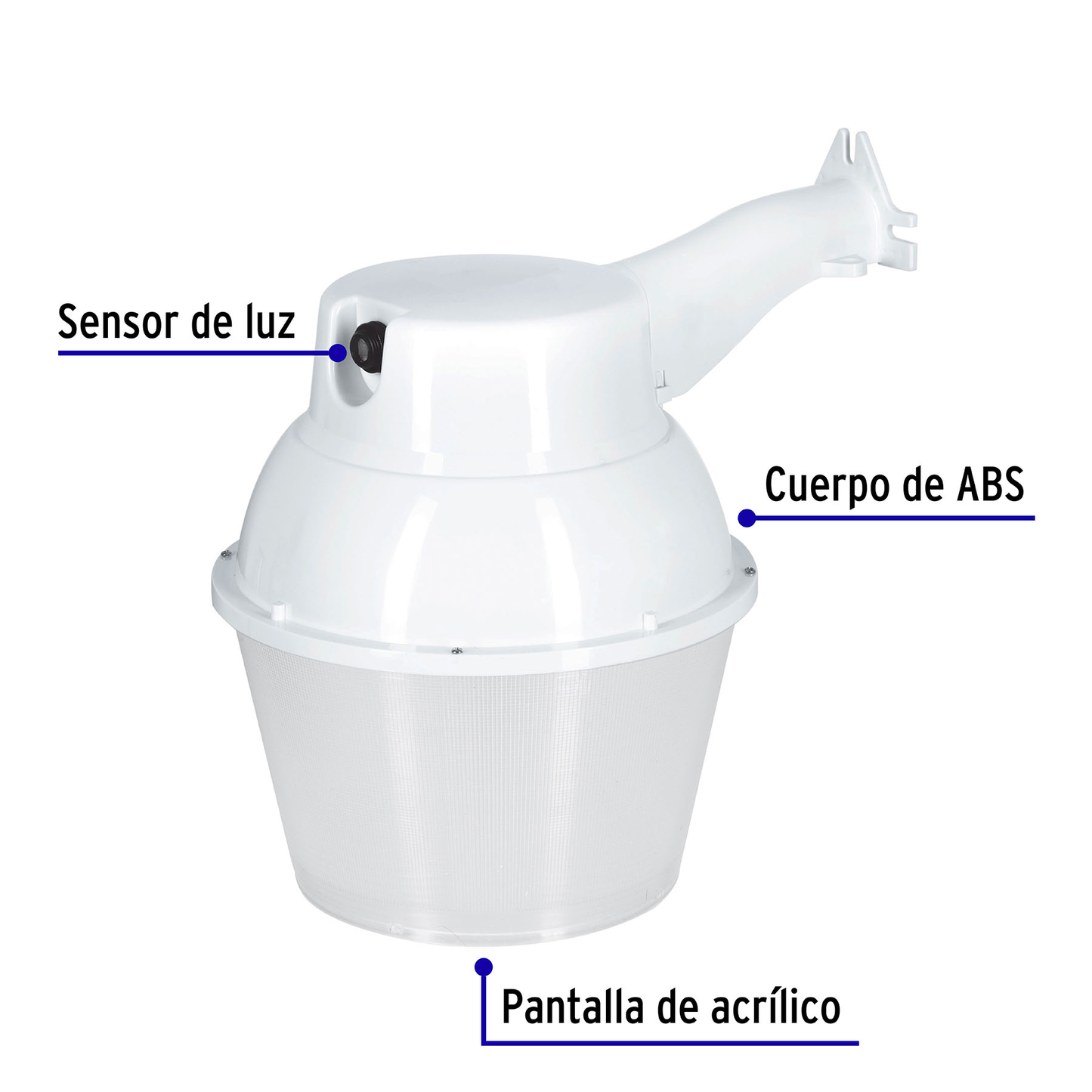 Suburbano estándar de policarbonato, con fotocelda, sin foco