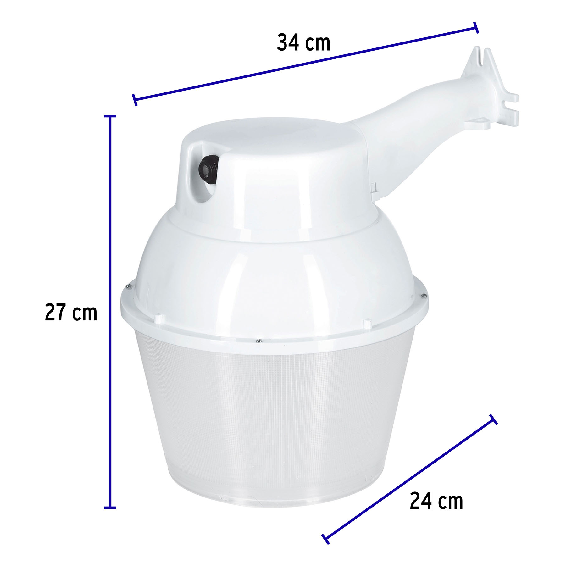 Suburbano estándar de policarbonato, con fotocelda, sin foco