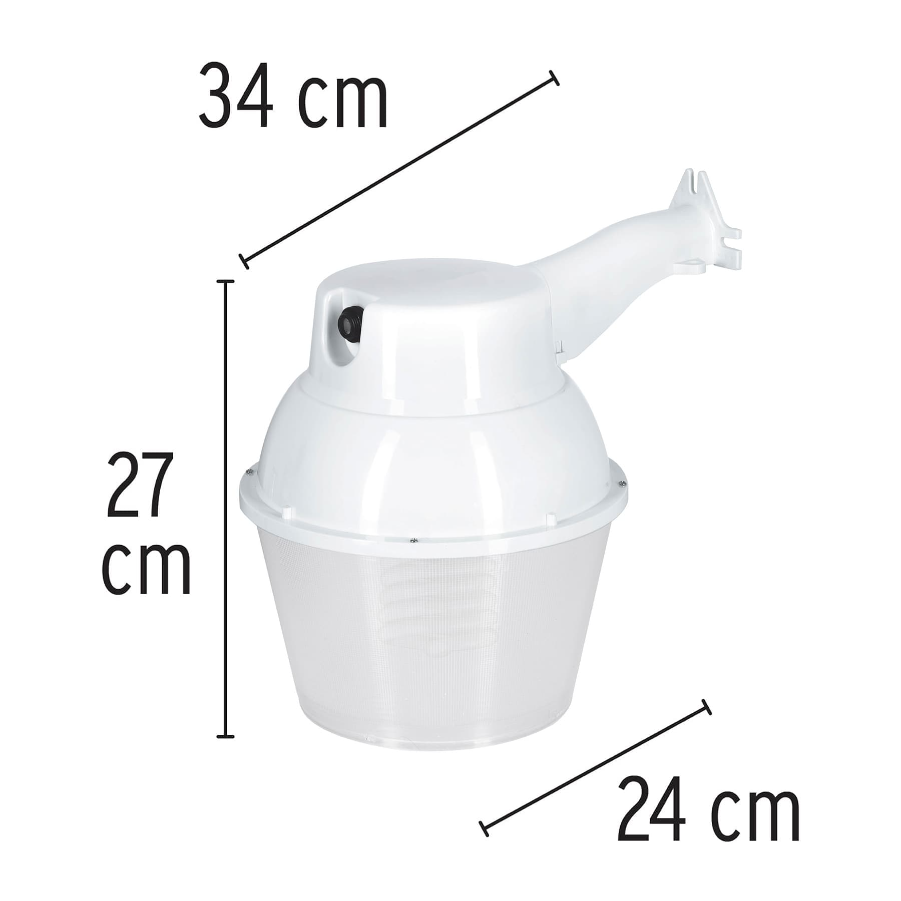 Suburbano estándar con fotocelda, 65W, 6500K, Fluorescente