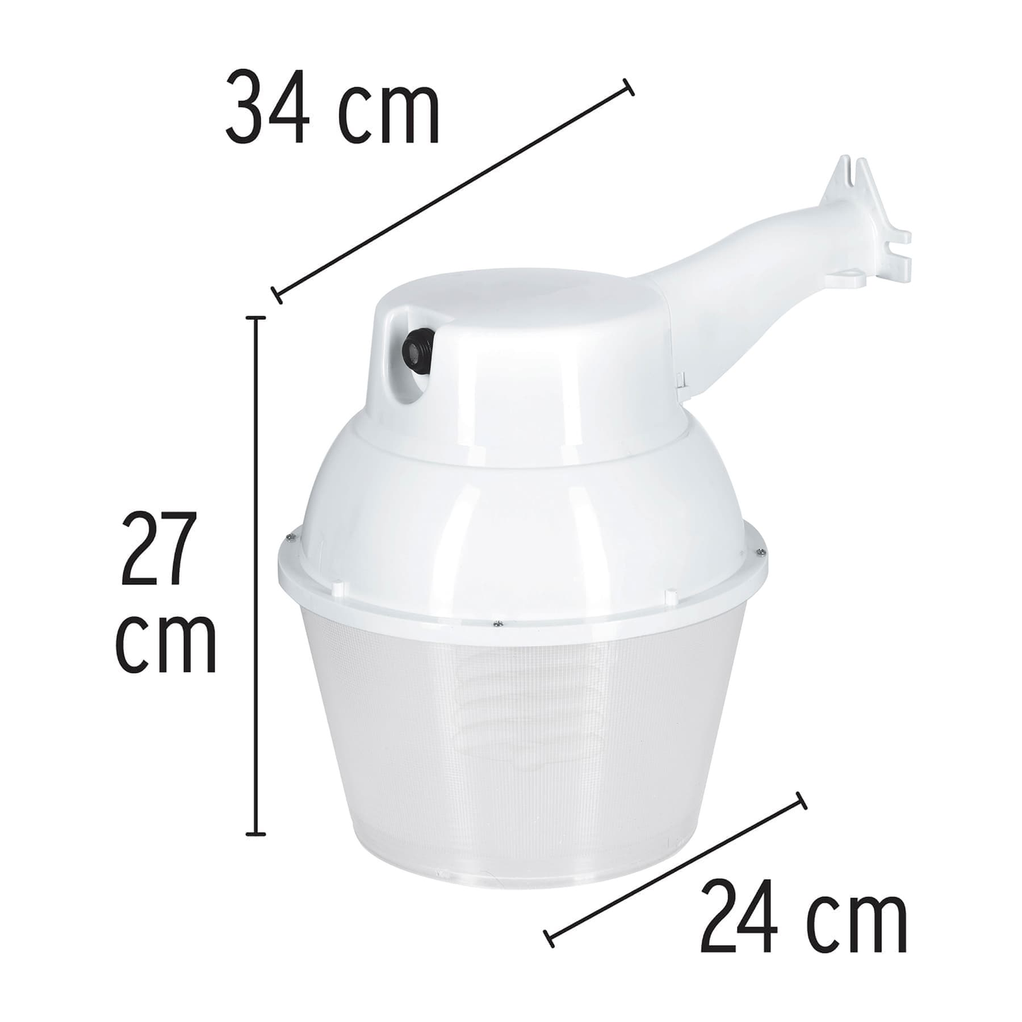 Suburbano estándar con fotocelda, 45W, 6500K, Fluorescente