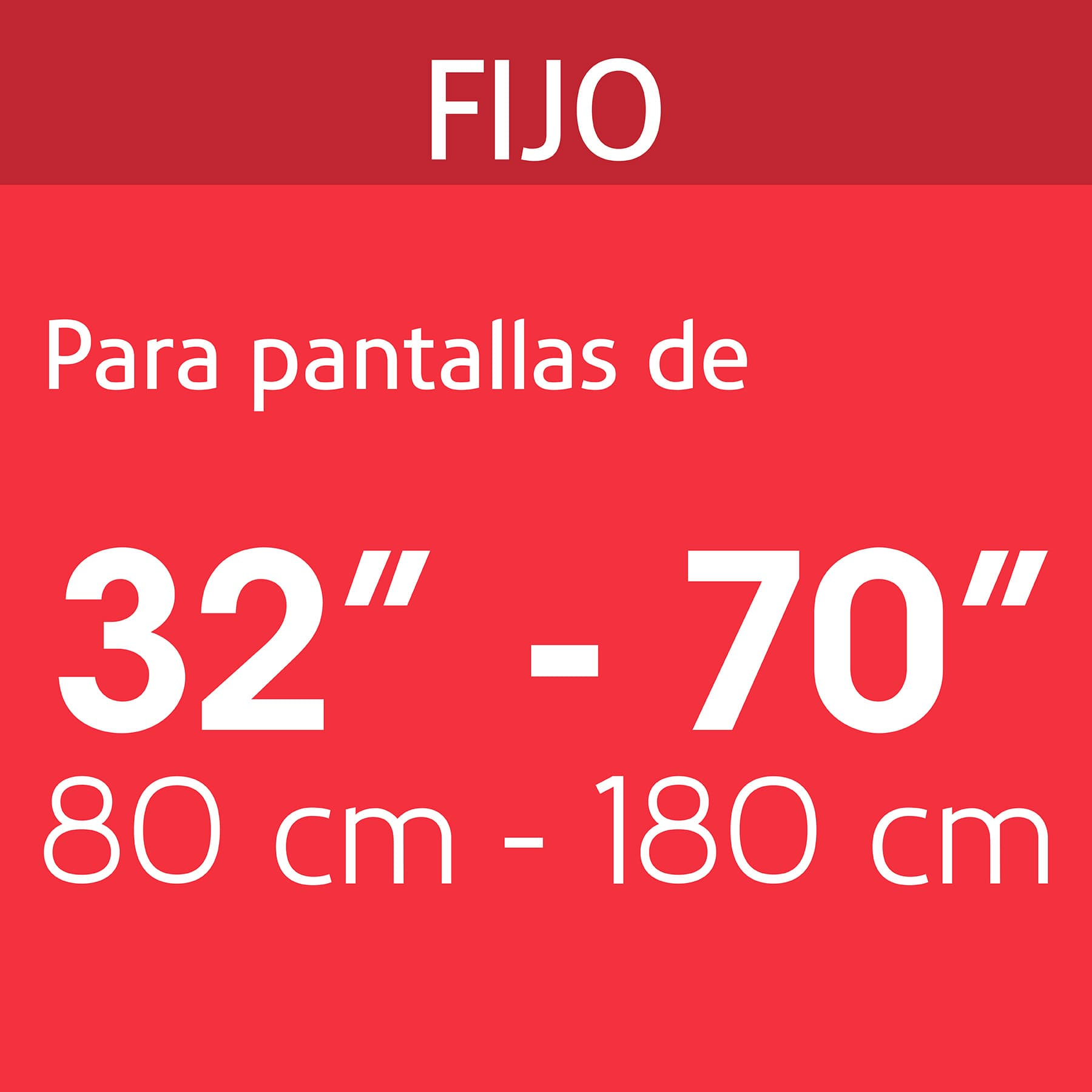 Soporte para TV, fijo, 32"-70"