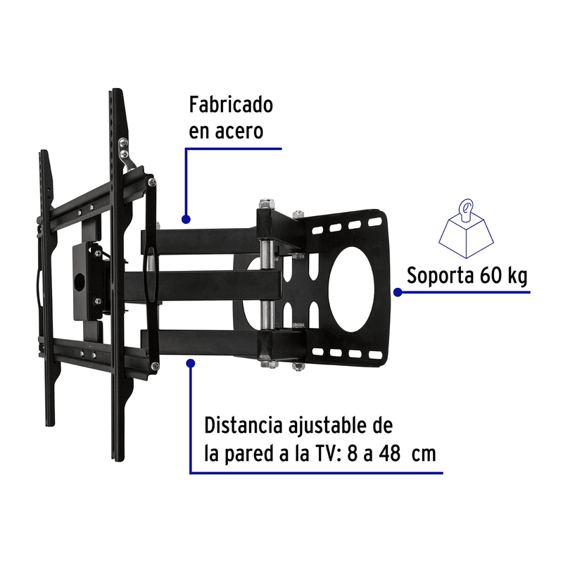Soporte para TV, articulado, 26"-65"