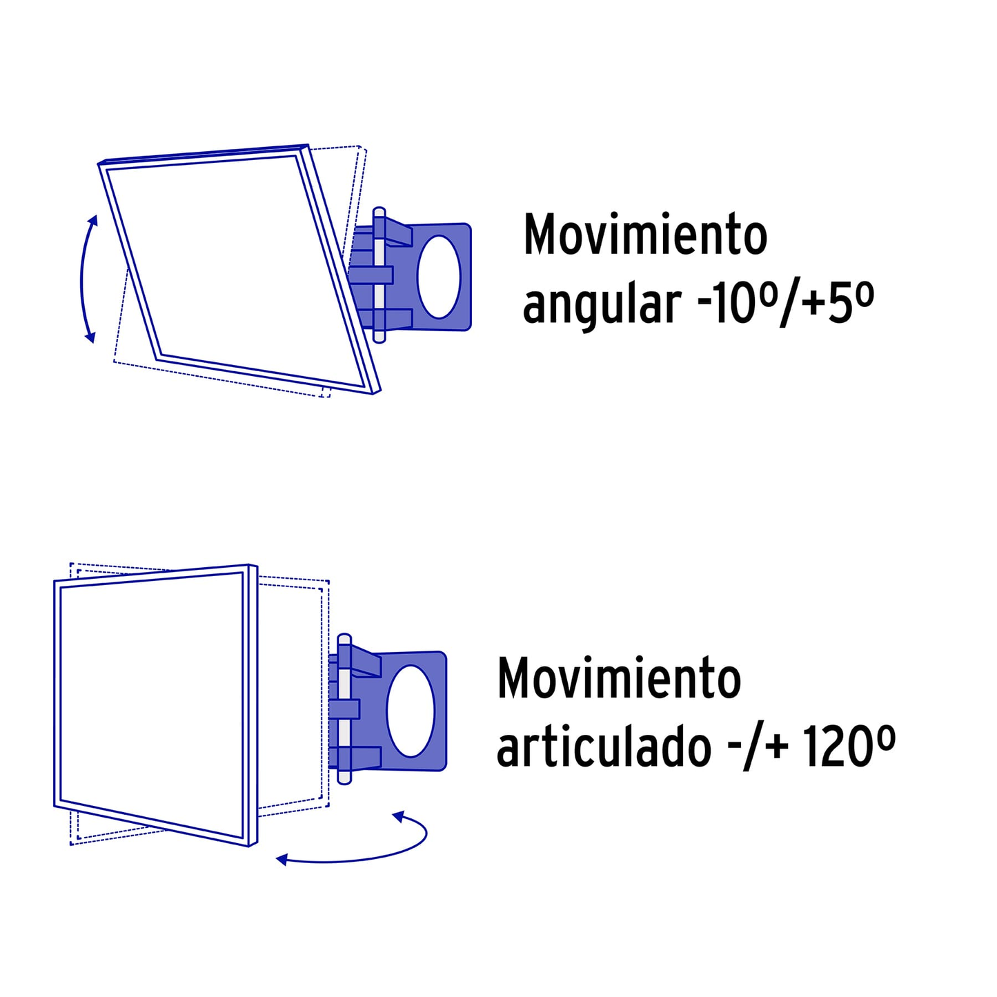 Soporte para TV, articulado, 26"-65"