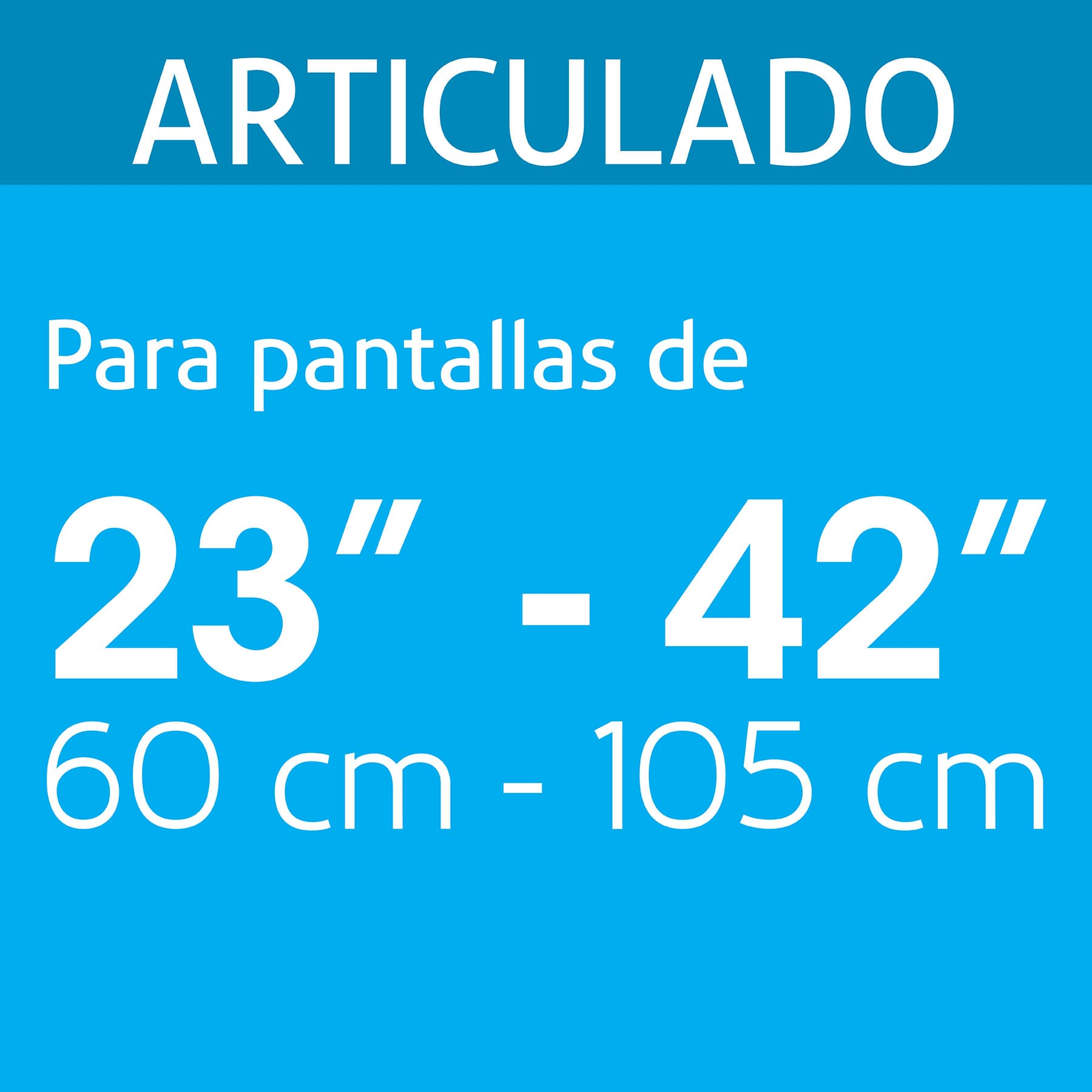 Soporte para TV, articulado, 13"-42"