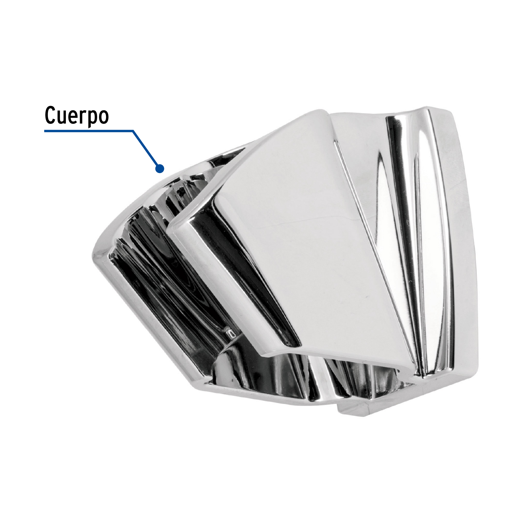 Soporte a pared, cromo