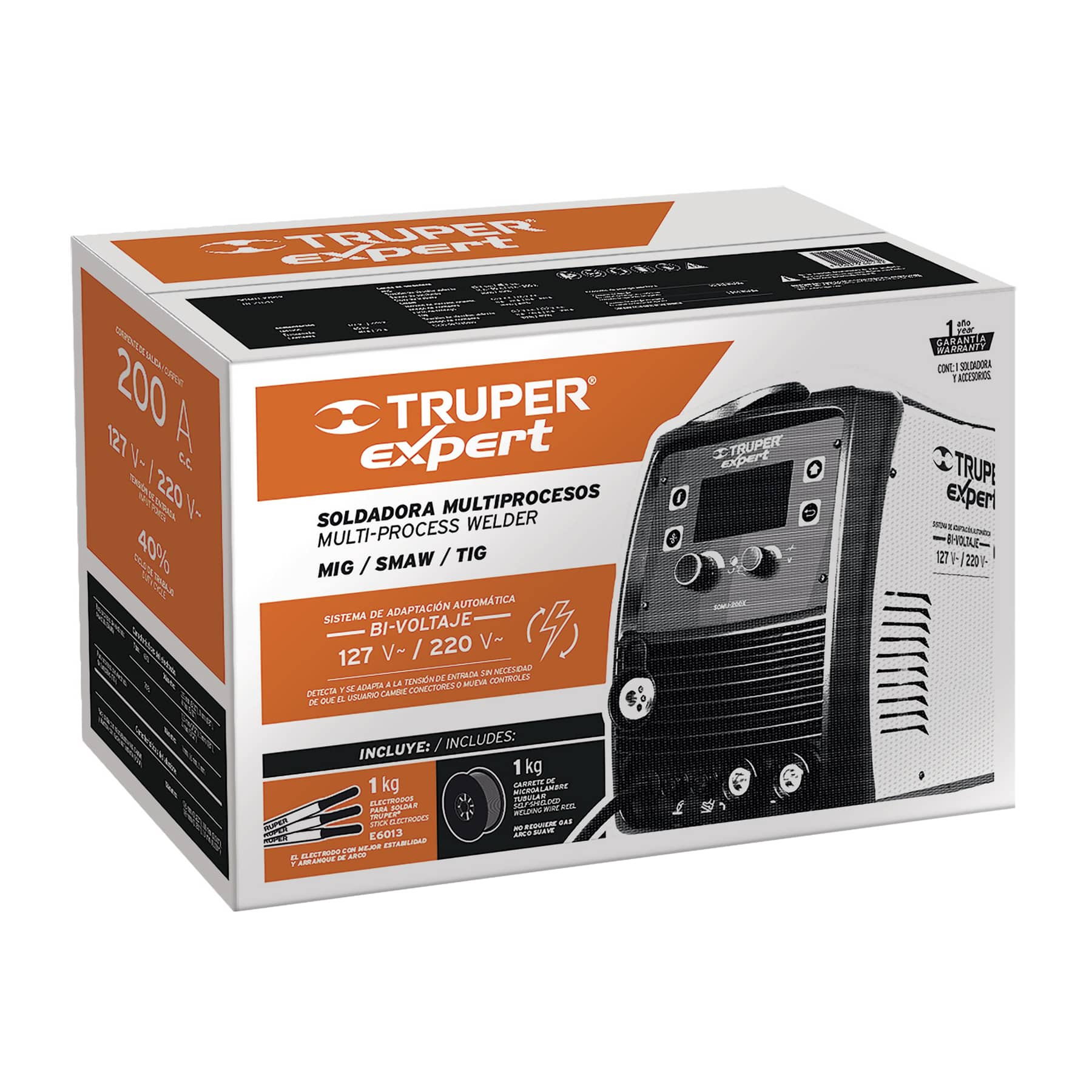 Soldadora multiproceso de 200 Amp