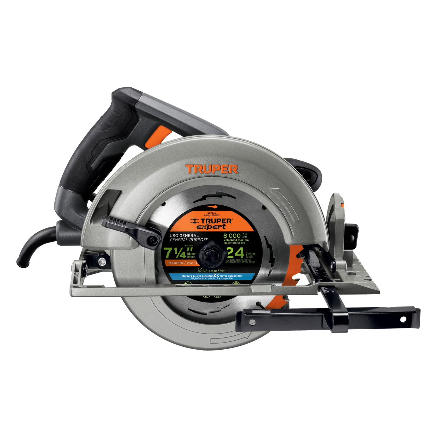 Sierra circular 7-1/4", industrial, 1800 W sustituye 11004