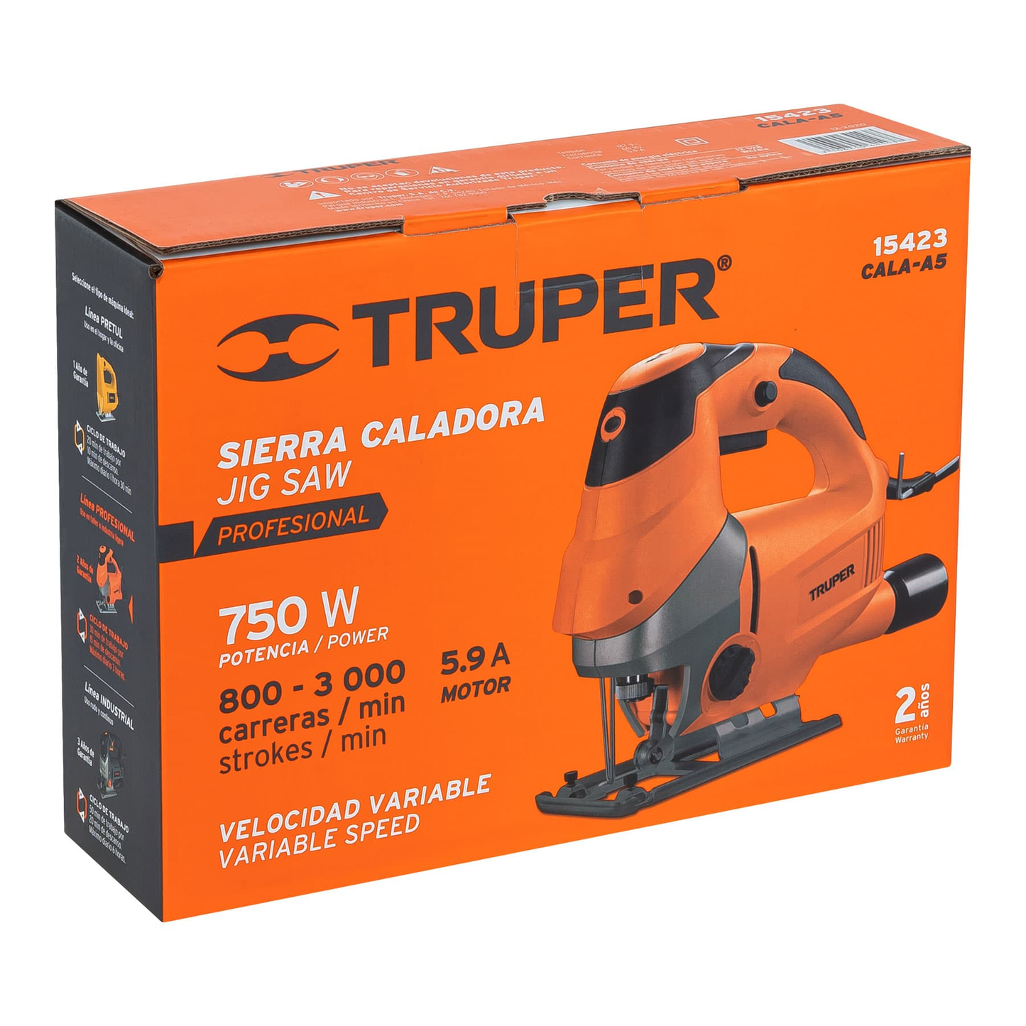 Sierra caladora, profesional, 750 W