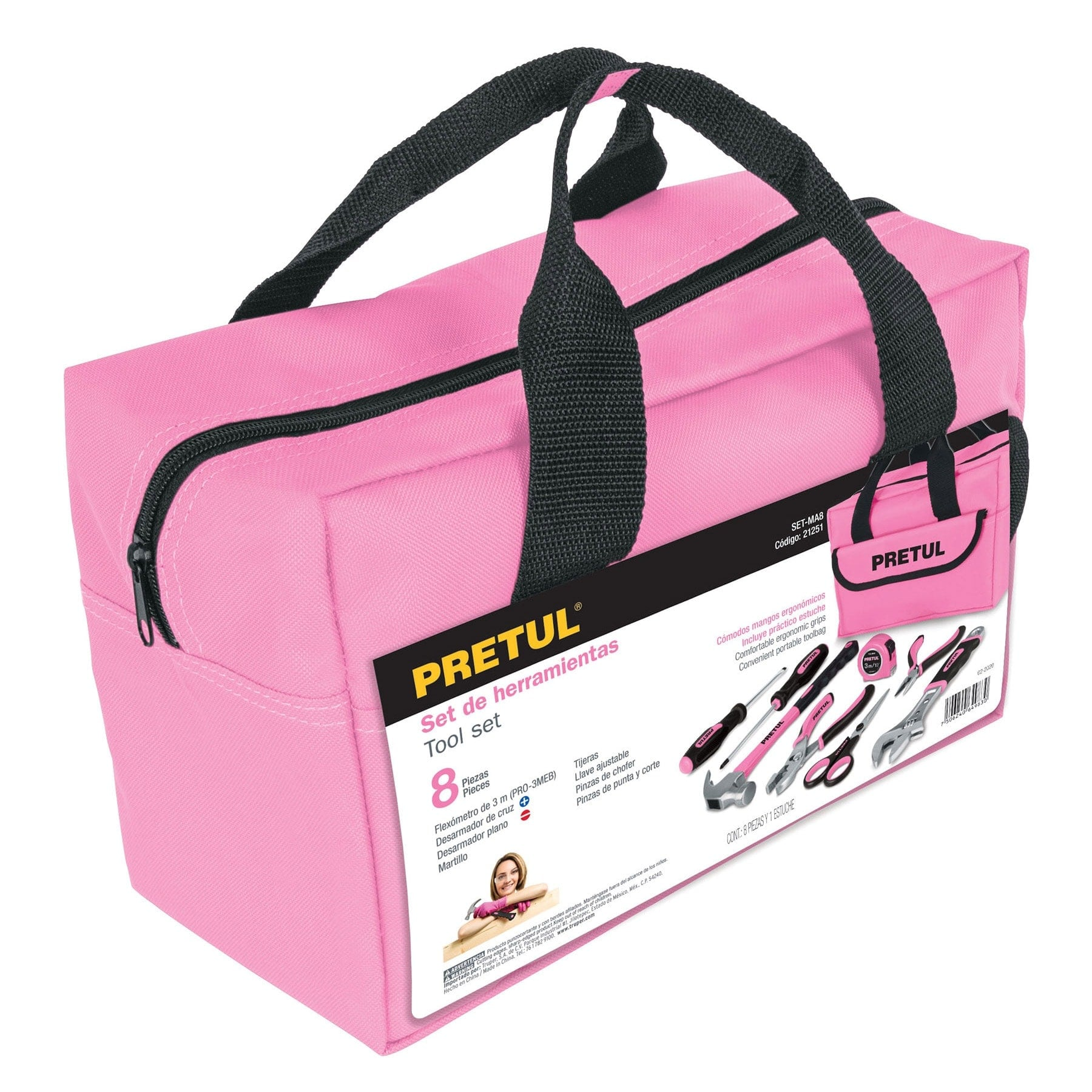 Set de herramientas para día de las madres, 8 piezas
