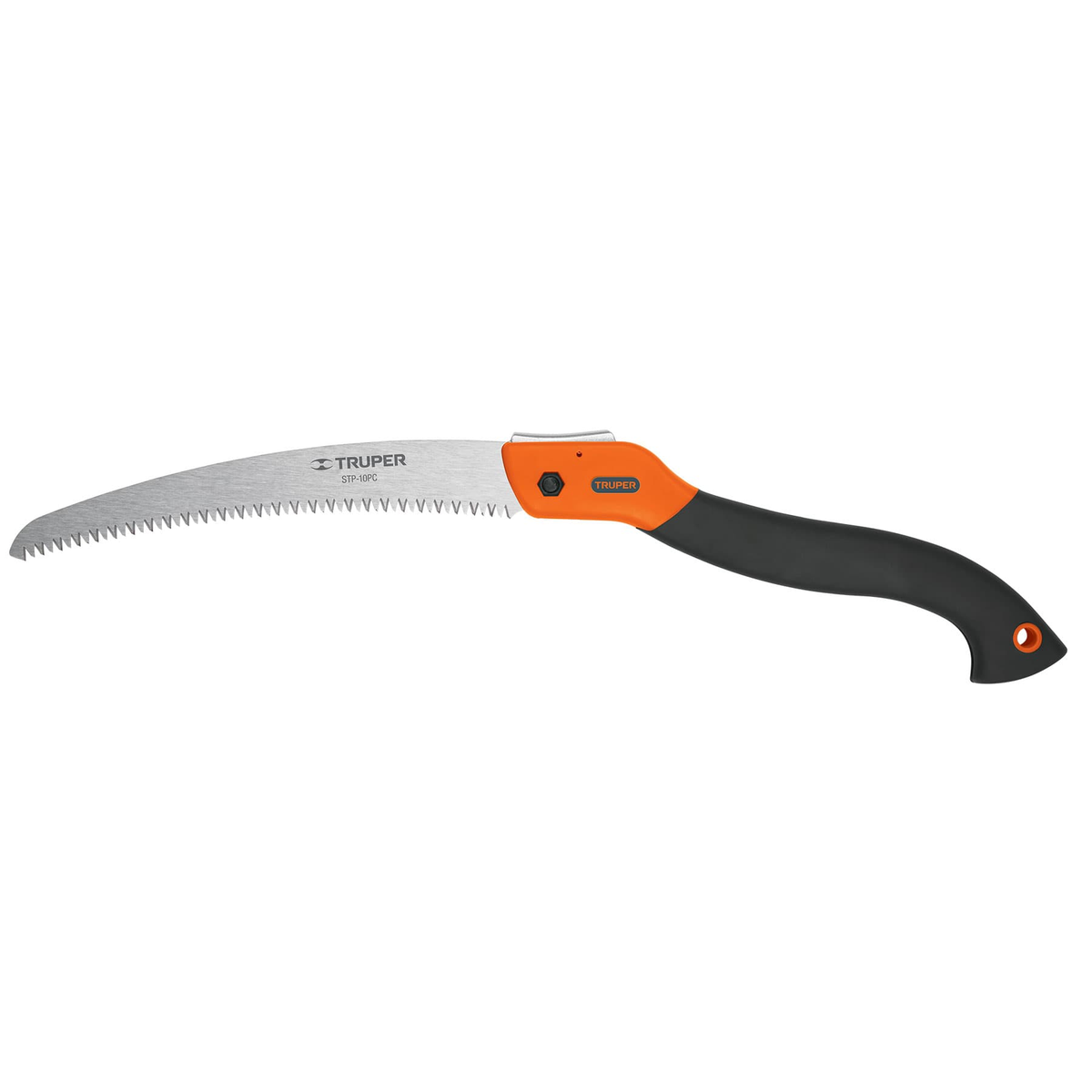 Serrucho poda 10", plegable, hoja curva, comfort grip,7DPP