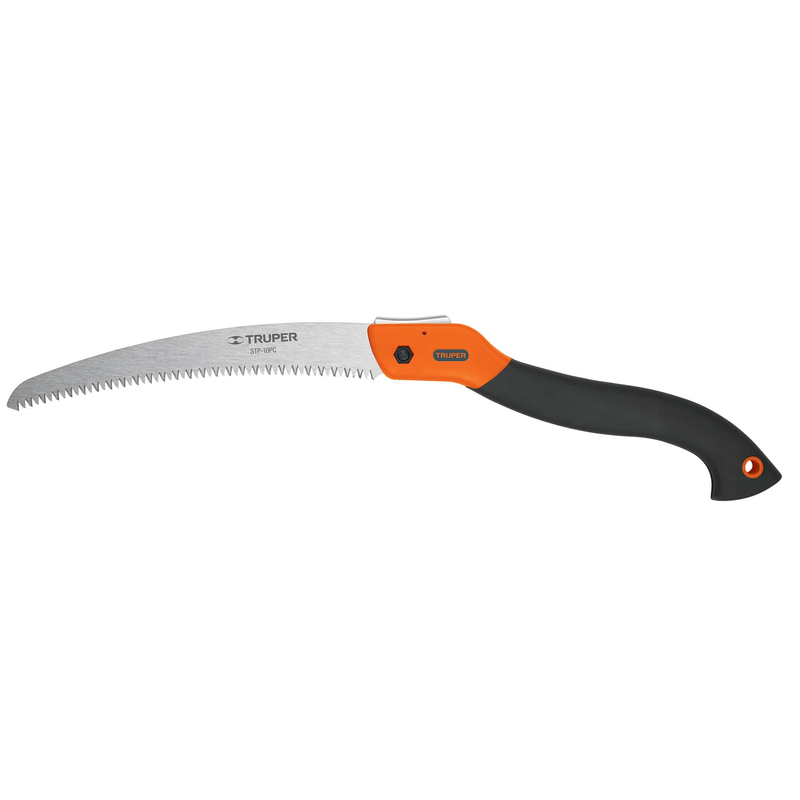 Serrucho poda 10", plegable, hoja curva, comfort grip,7DPP