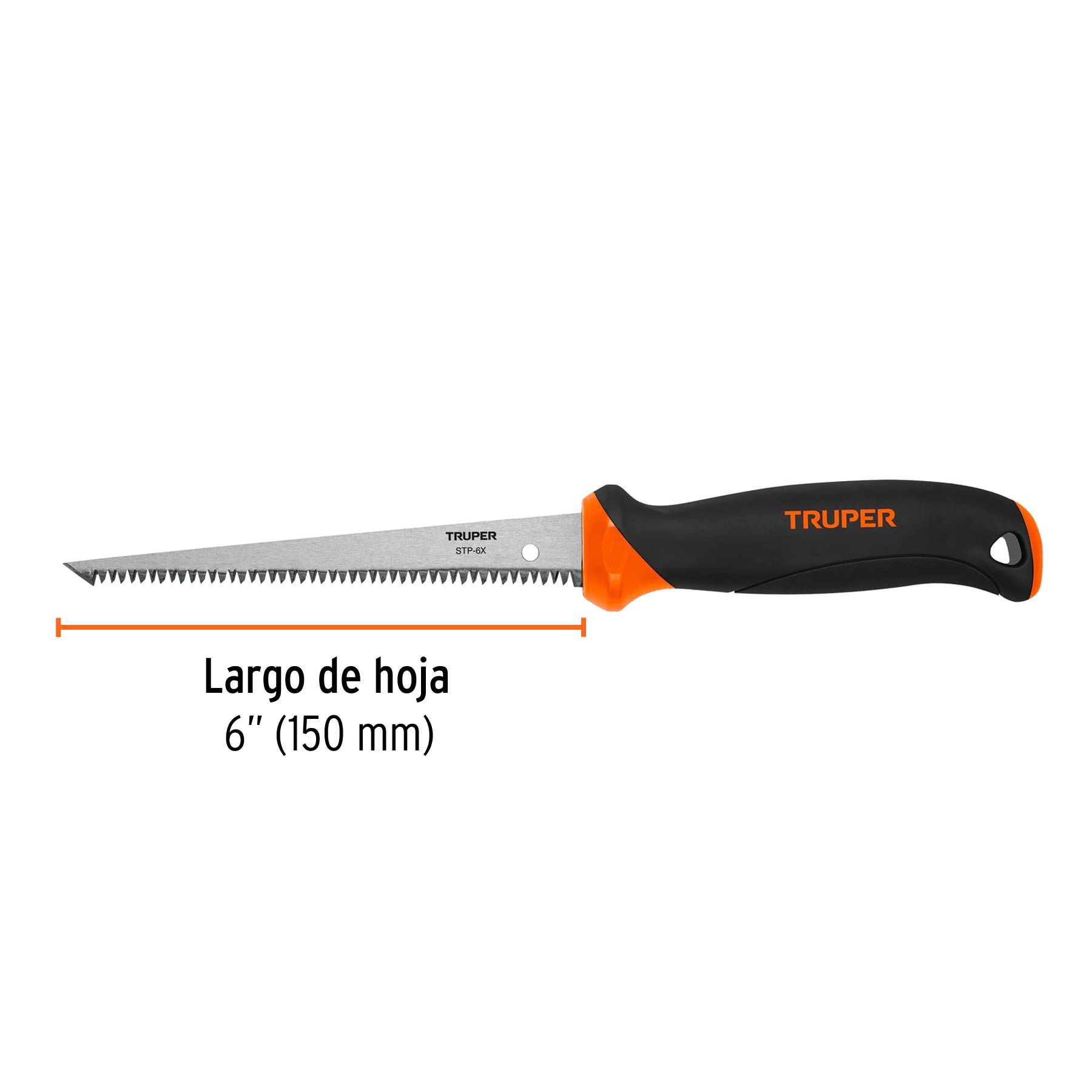 Serrucho para plafón y muros de yeso, 6"