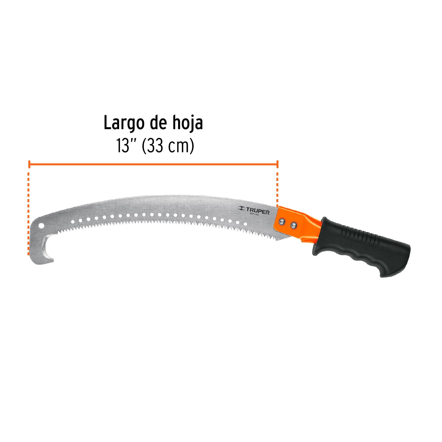 Serrucho de poda 16", con gancho, 5 DPP
