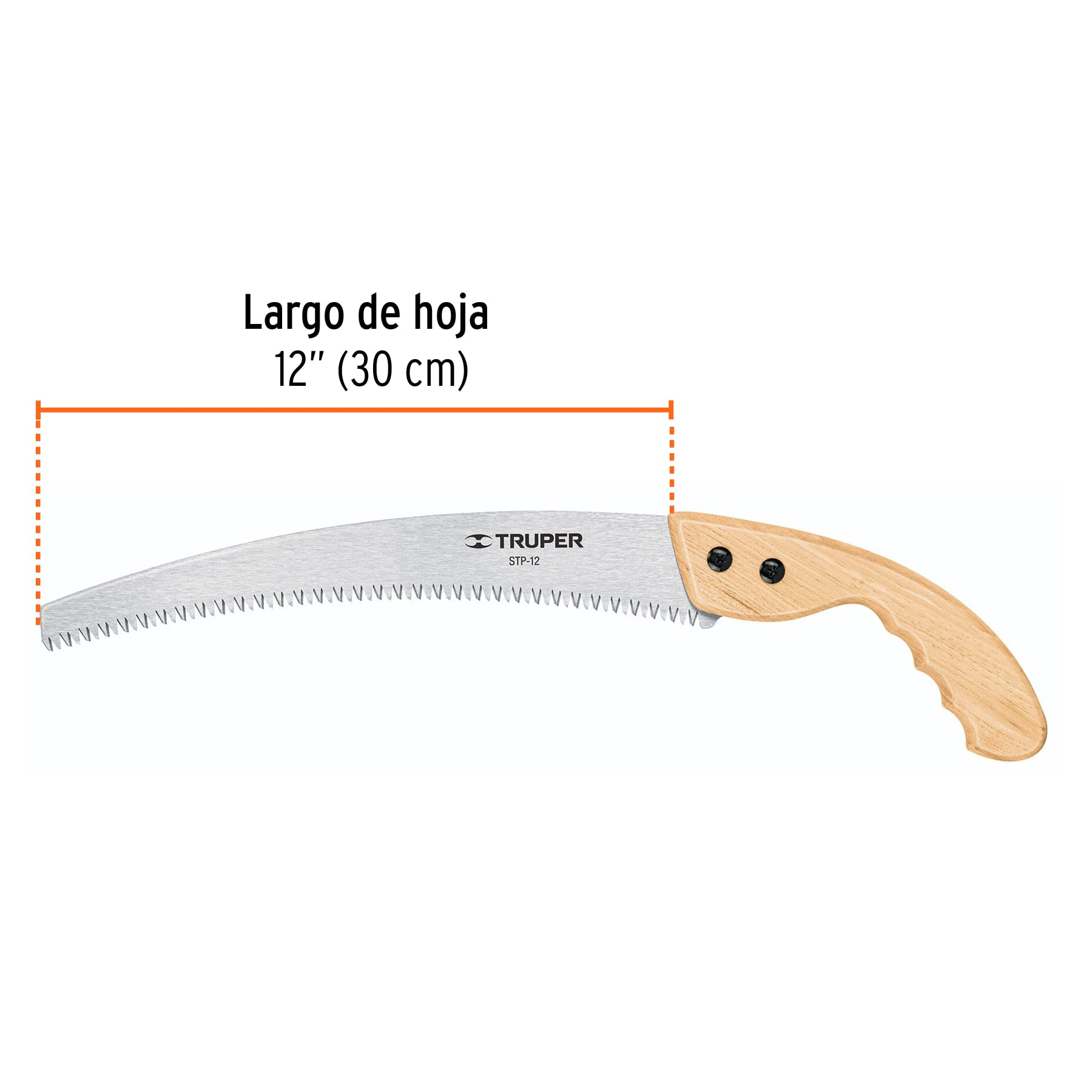 Serrucho de poda 12", tradicional, 6 DPP