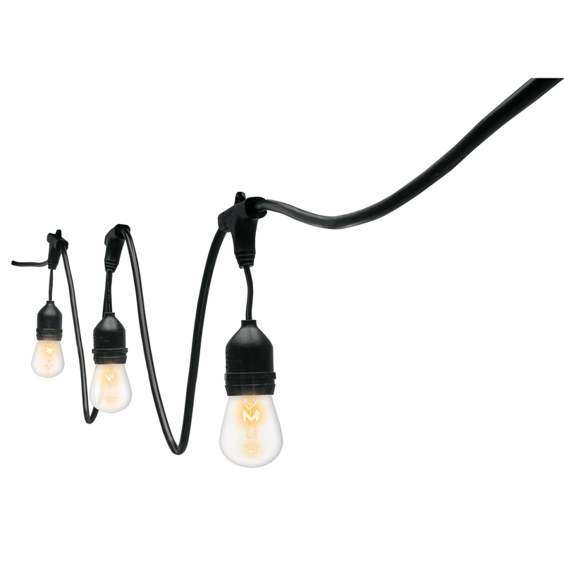 Serie de 24 luces incandescentes para exterior, 14.6m