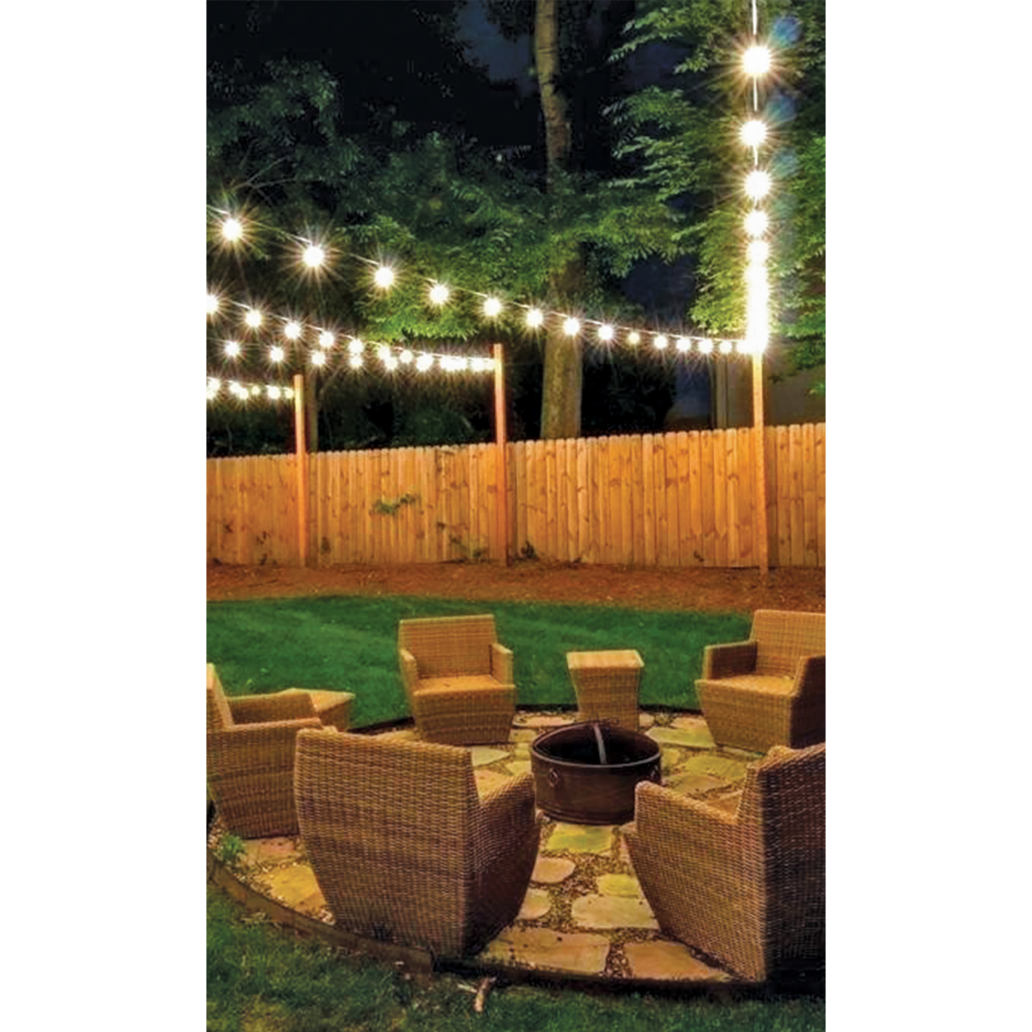 Serie de 24 luces de LED para exterior, 14.6 m