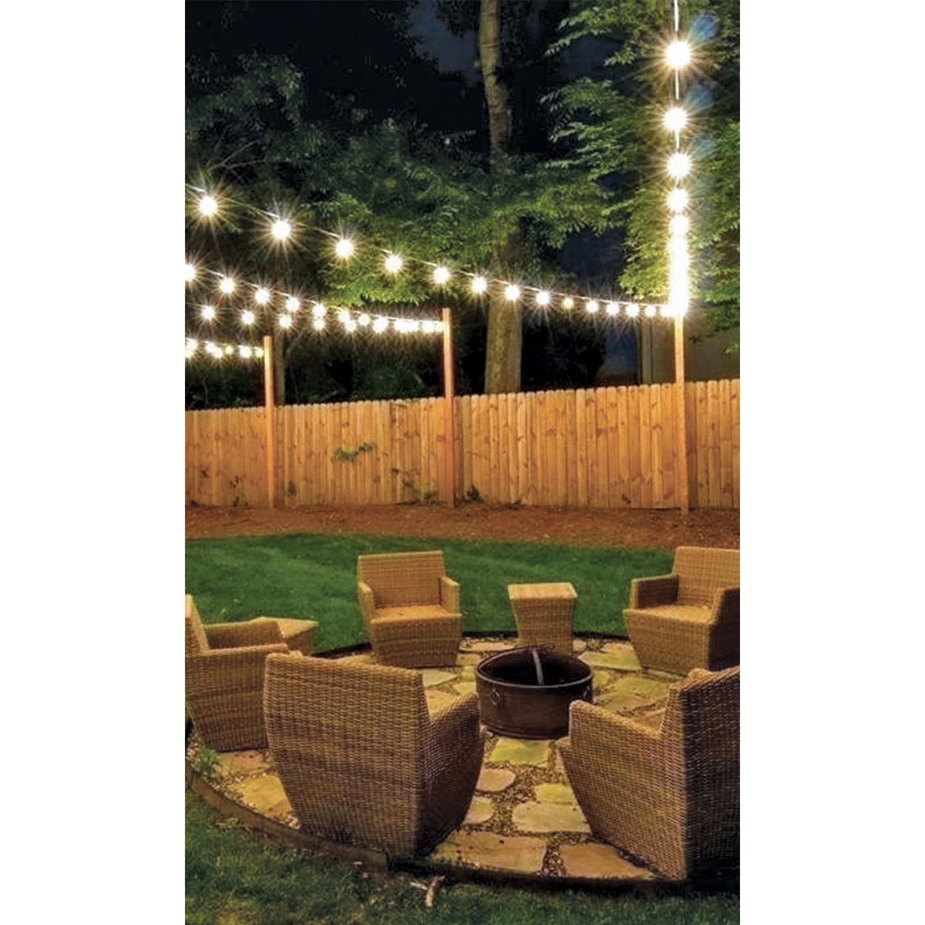 Serie de 12 luces de LED para exterior, 7.3 m