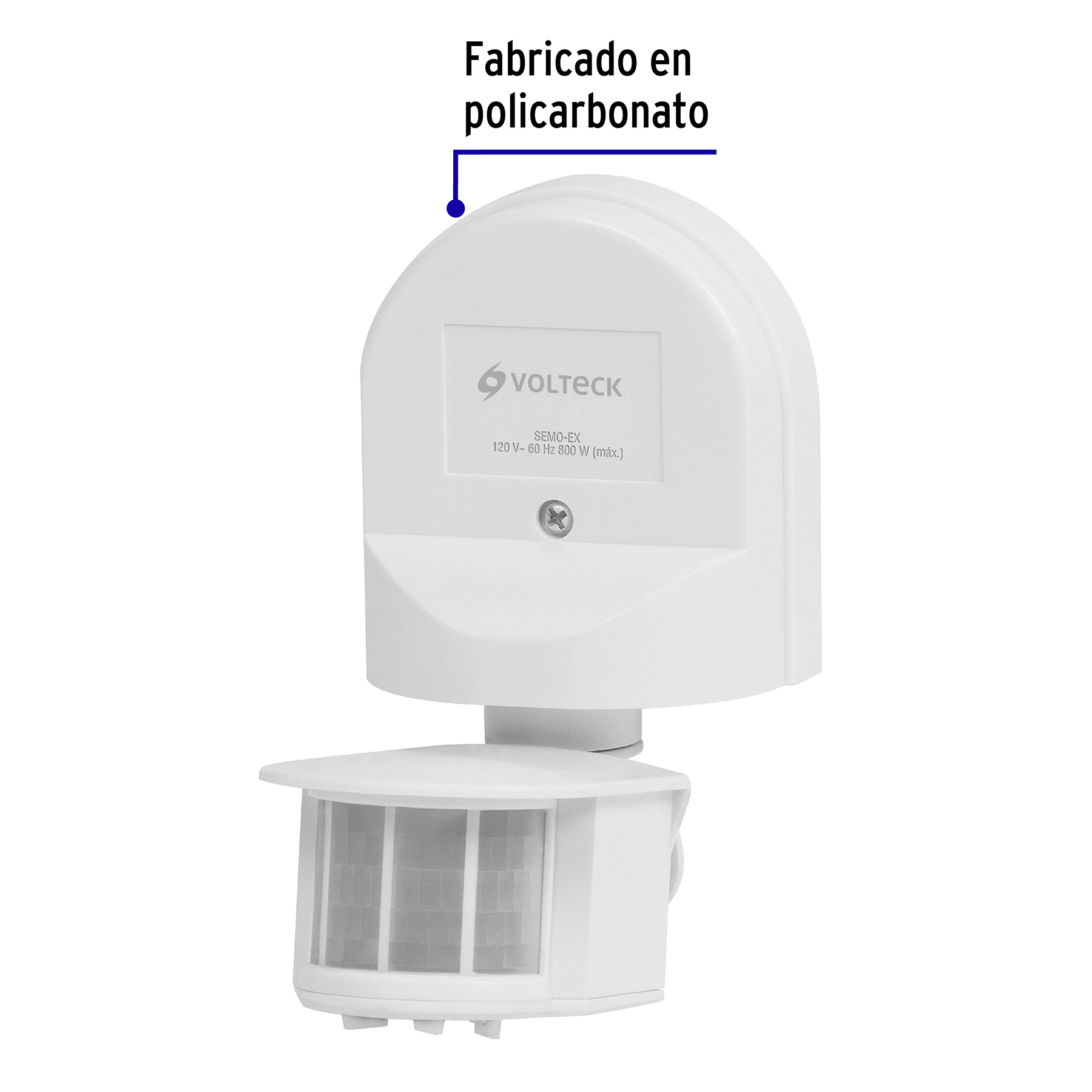Sensor de movimiento para exterior, línea Classic, Volteck