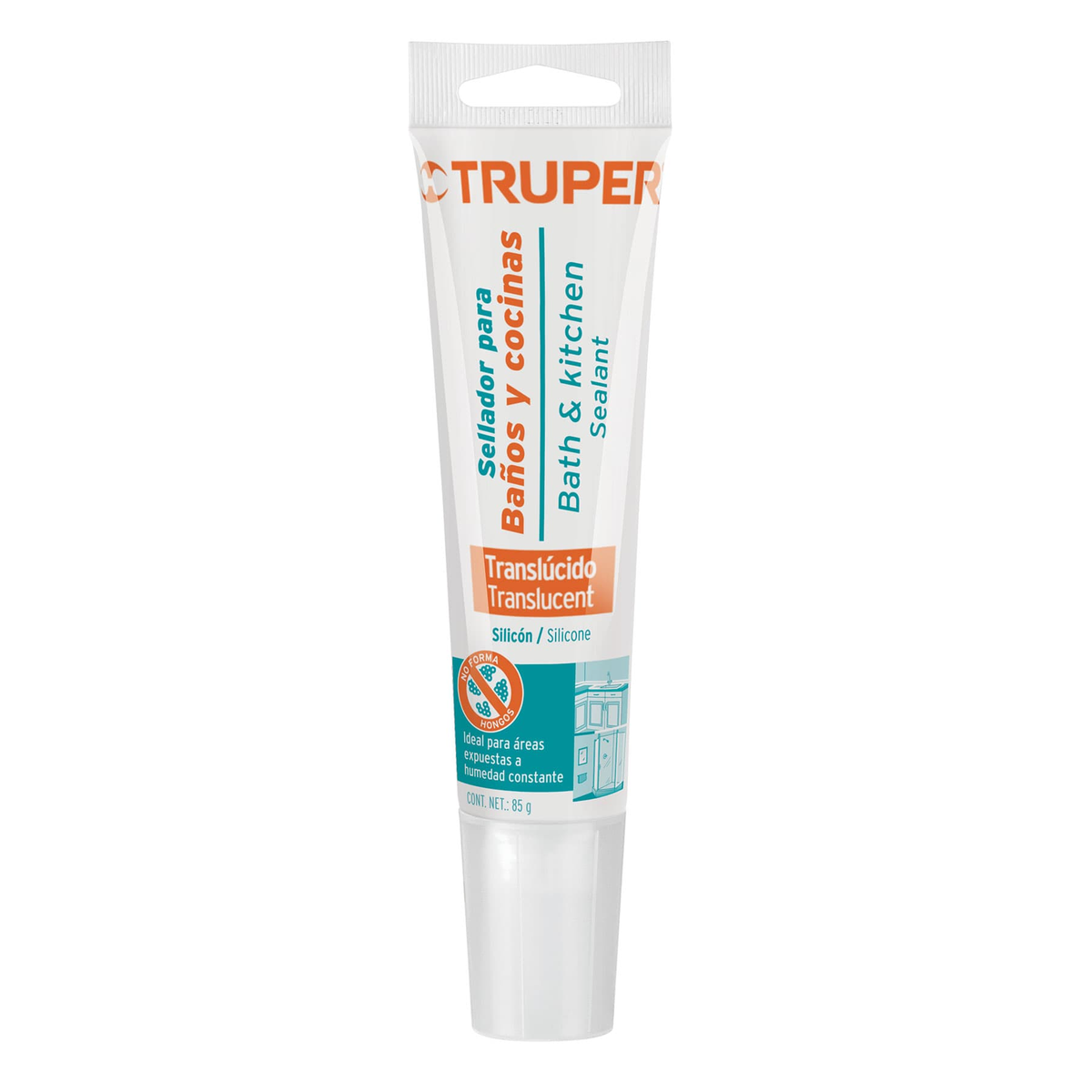 Sellador transparente para baño y cocina, 85 gr