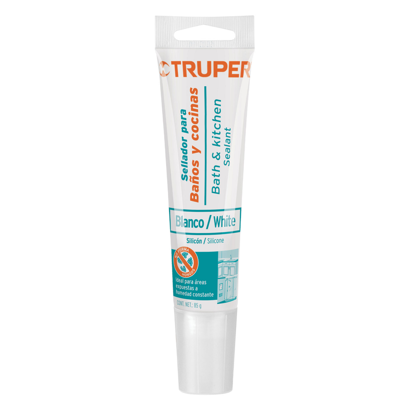 Sellador blanco para baño y cocina, 85 gr