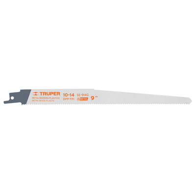 Segueta sierra sable, 9", 10-14 DPP, recta, usos generales
