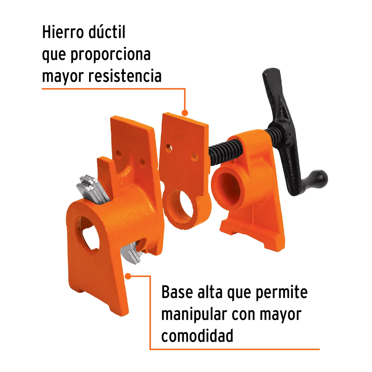 Sargento para tubo de hasta 3/4"