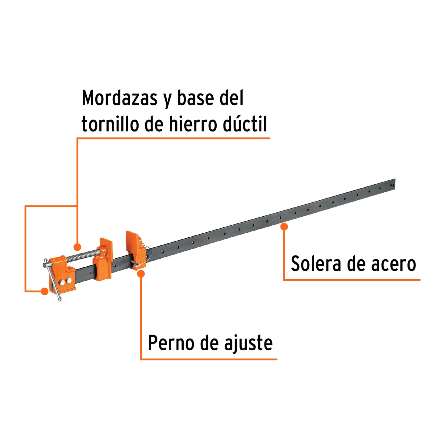 Sargento de solera 4 ft