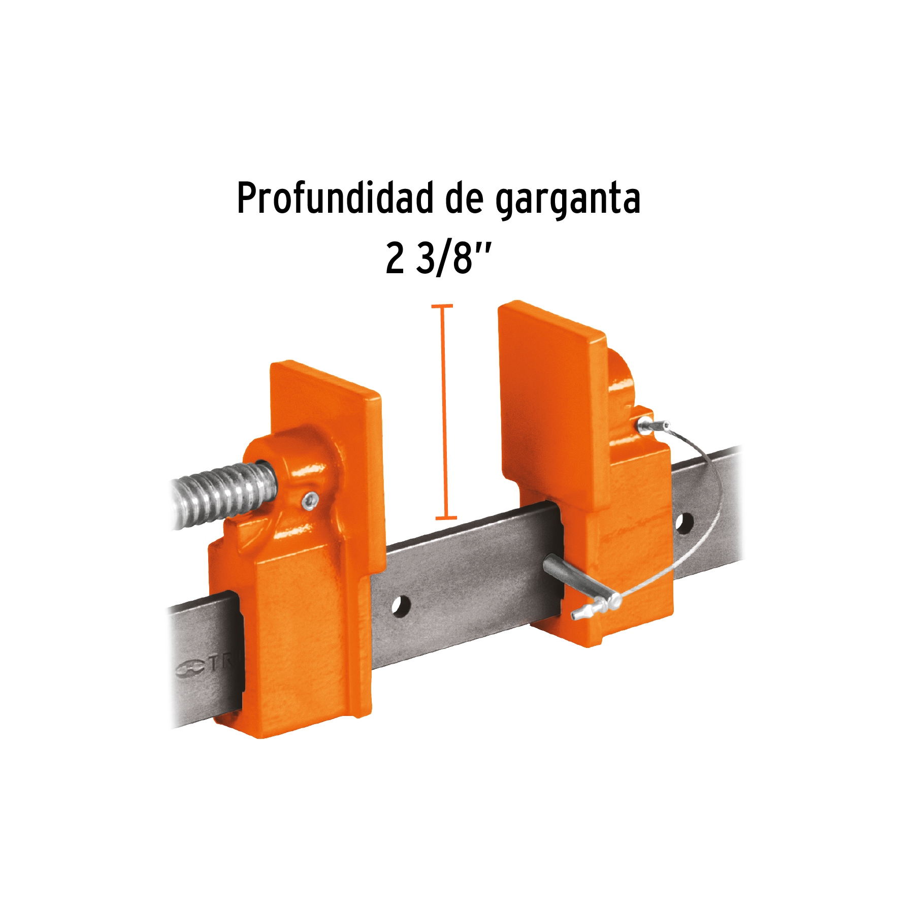Sargento 60 cm de solera galvanizada
