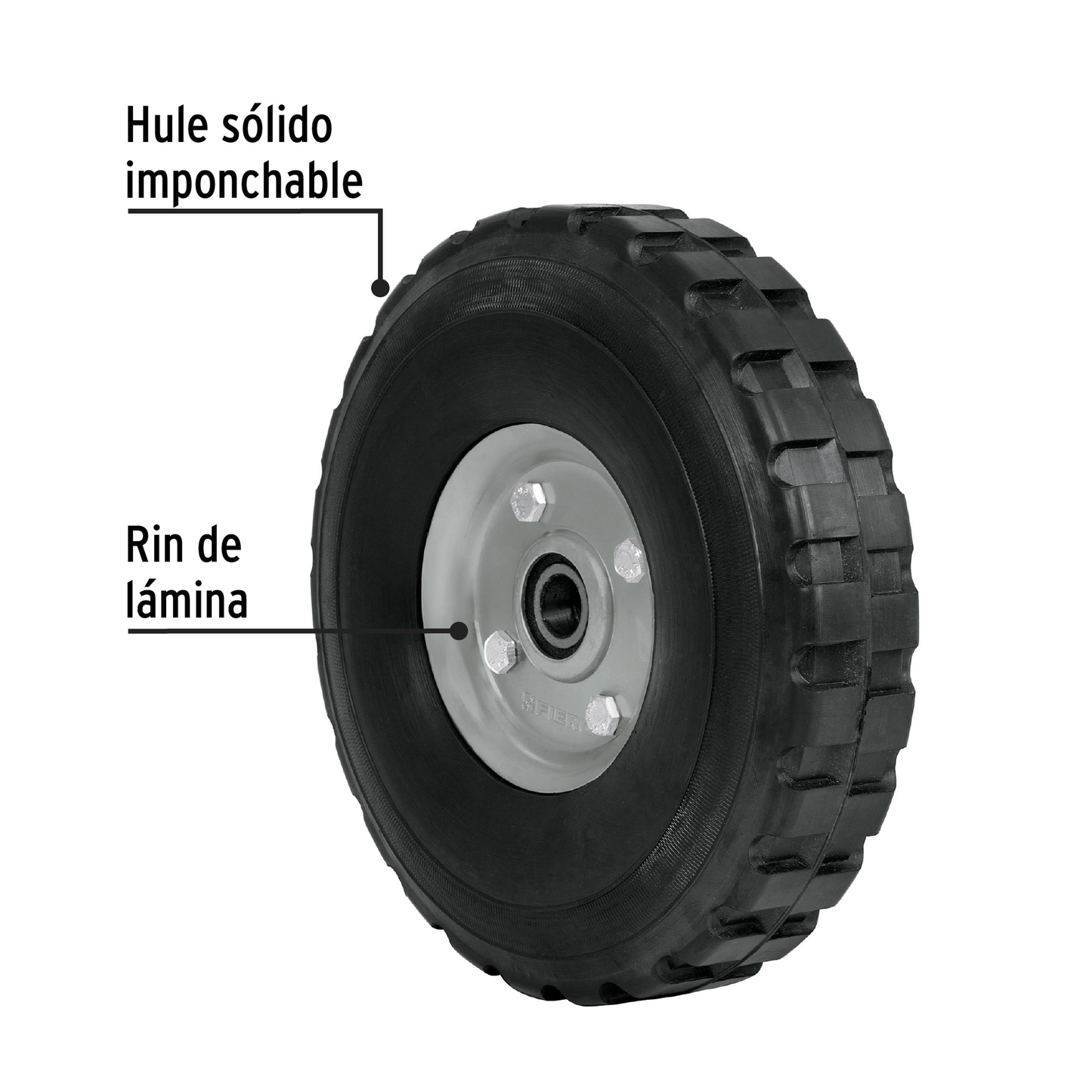 Rueda para diablo 9", doble balero