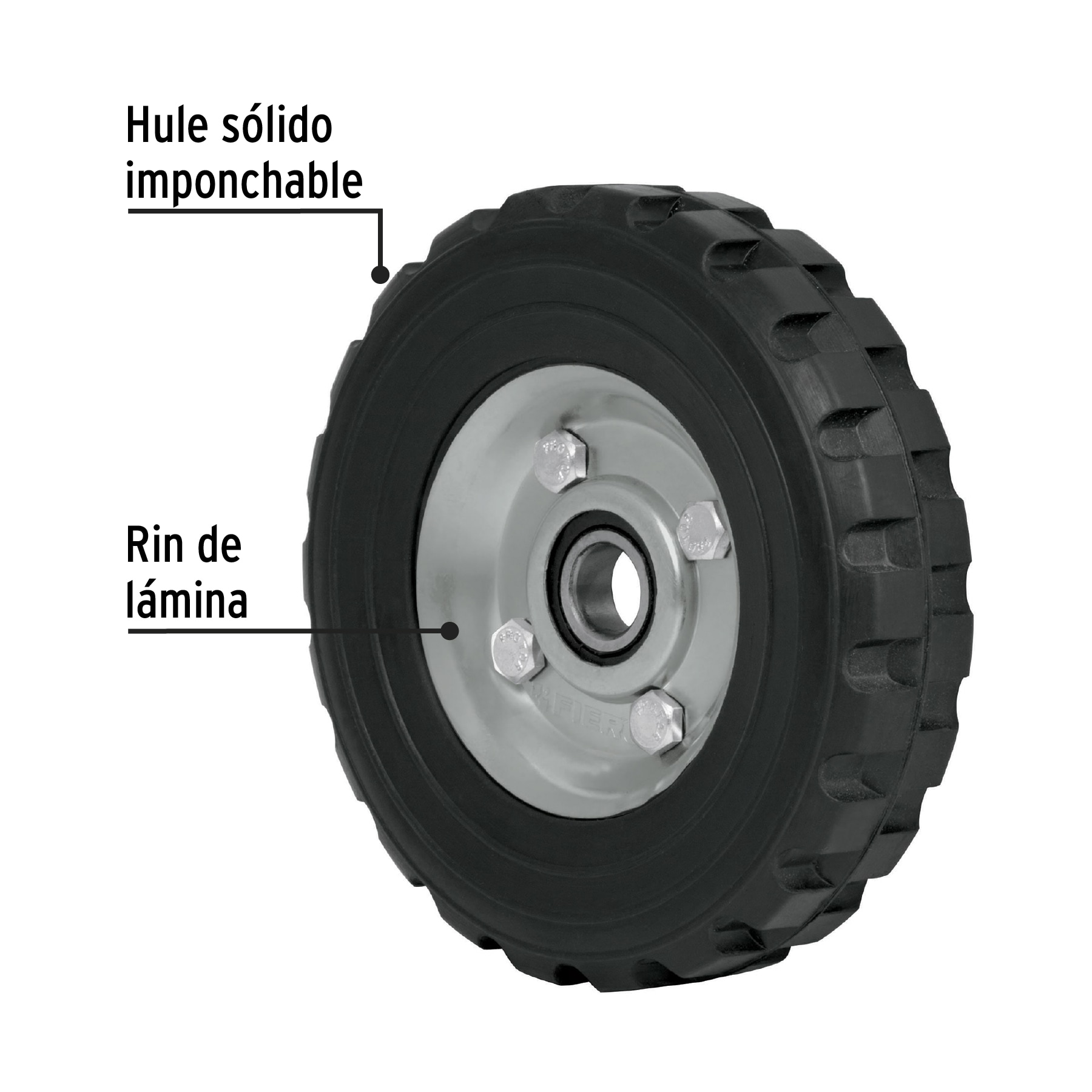 Rueda para diablo 6", un balero